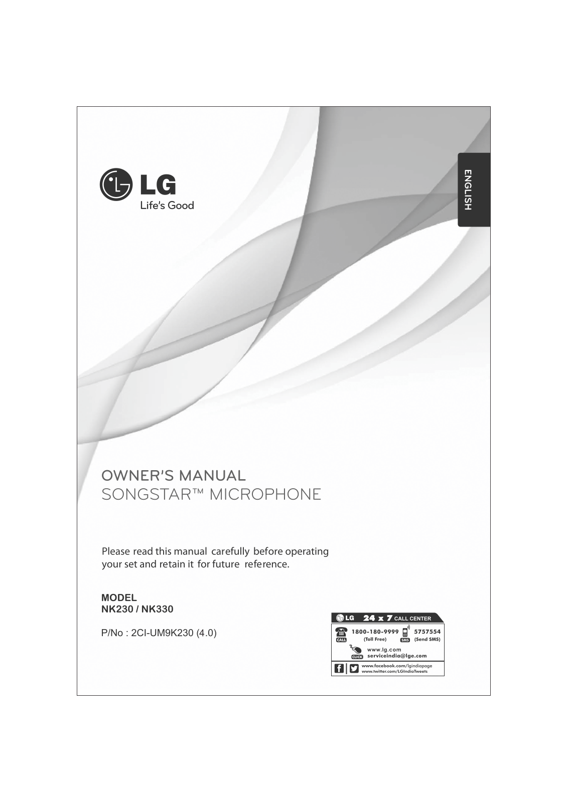 LG NK230 Owner’s Manual