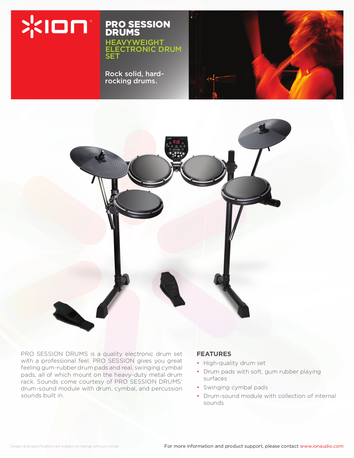 ION PRO SESSION DRUMS User Manual