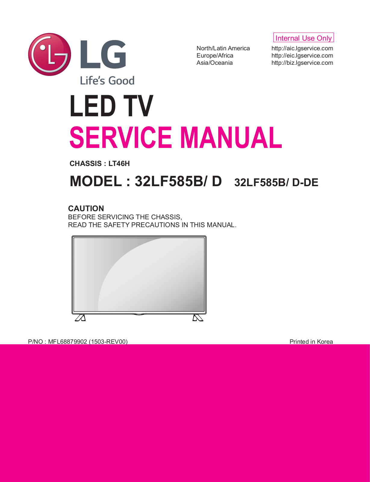 LG 32LF585D Schematic