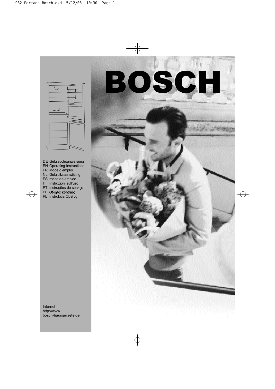 BOSCH KGS3775 User Manual