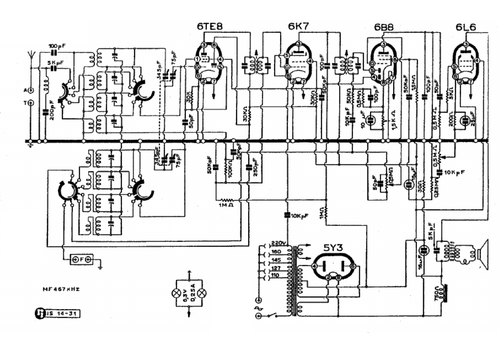 Irradio 60l6 schematic