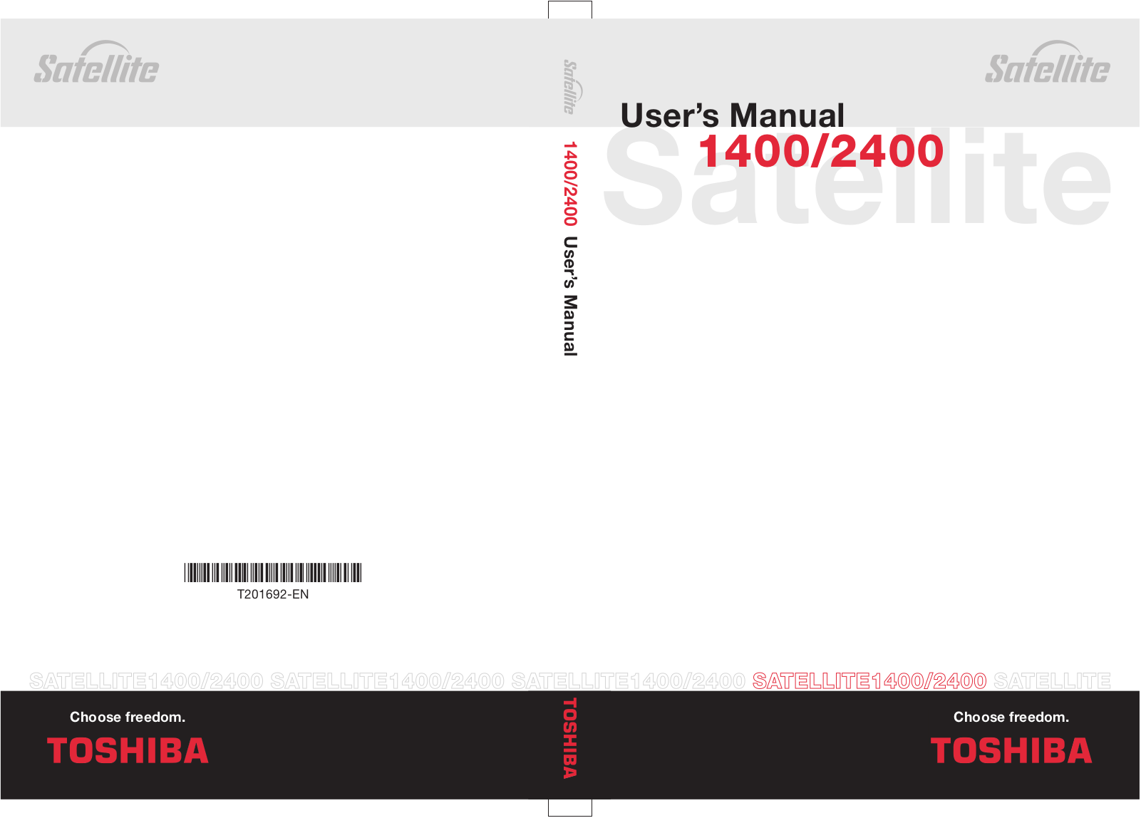 Toshiba SATELLITE 1400 User Manual