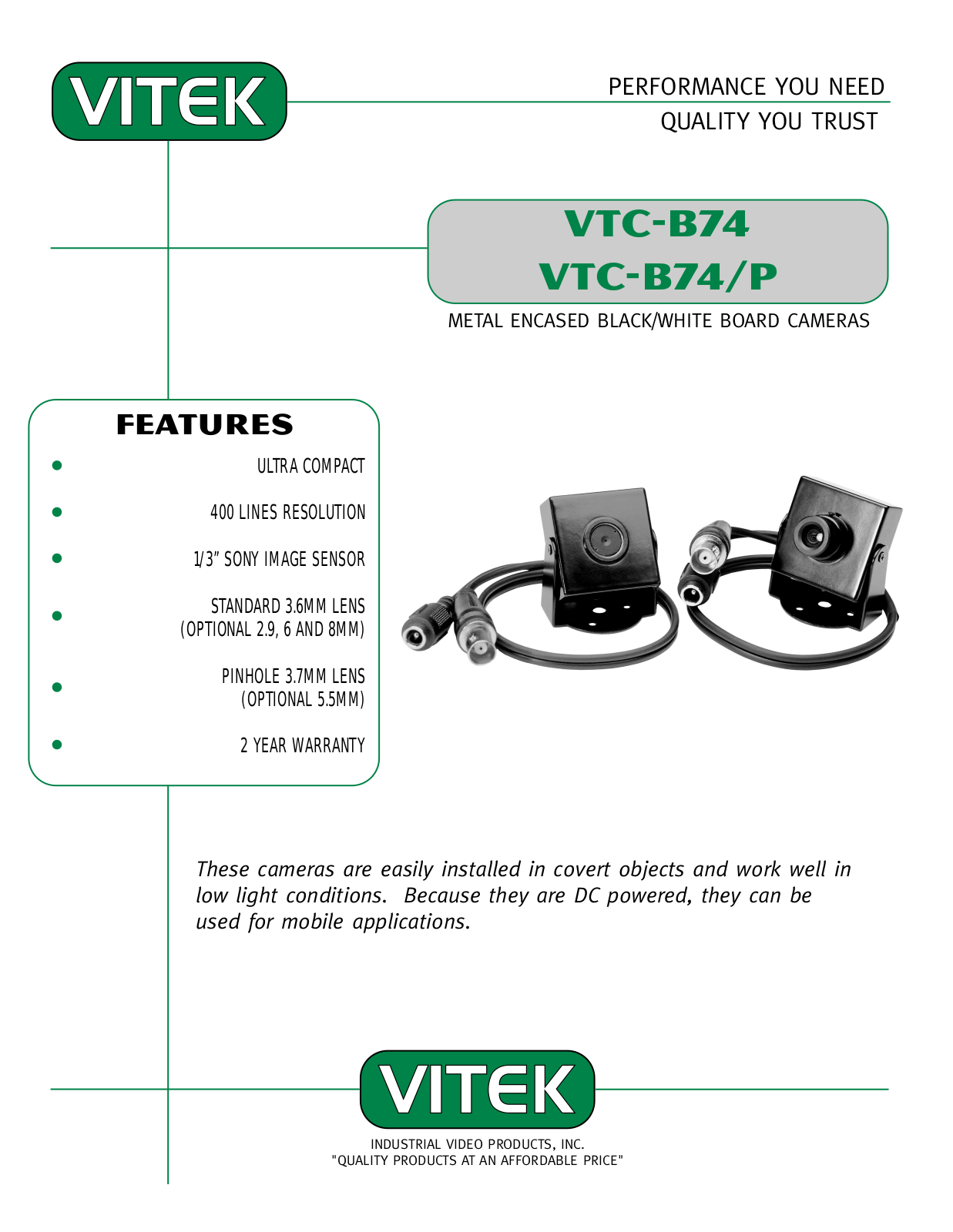 Vitek VTC-B74-P, VTC-B74 User Manual