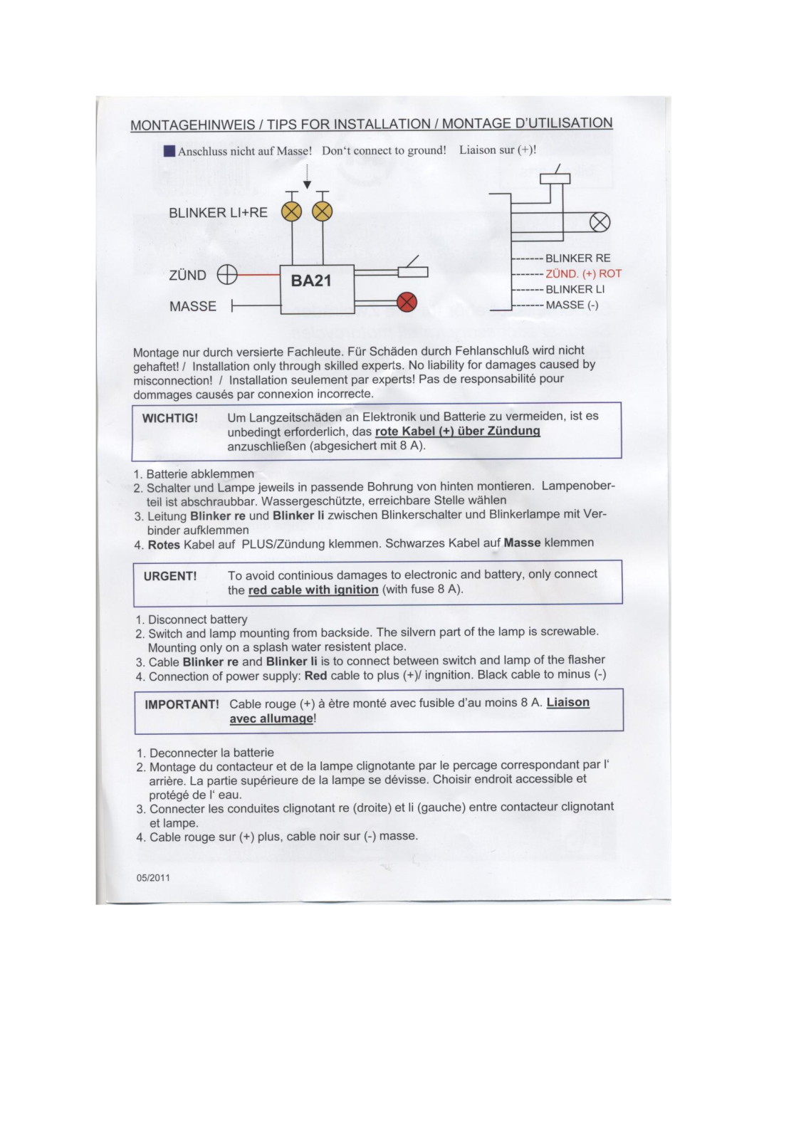 BAAS BA21 User guide