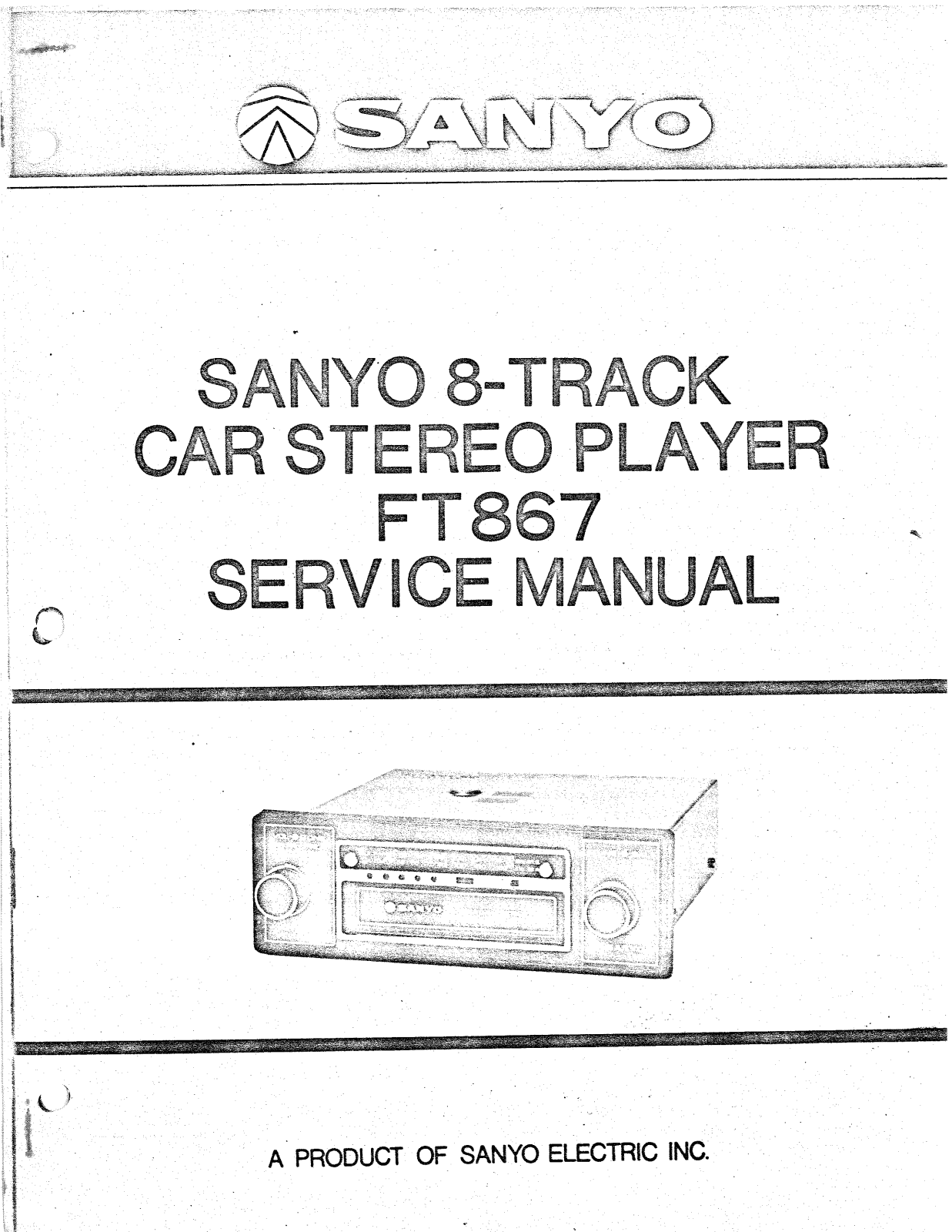 Sanyo FT-867 Service manual