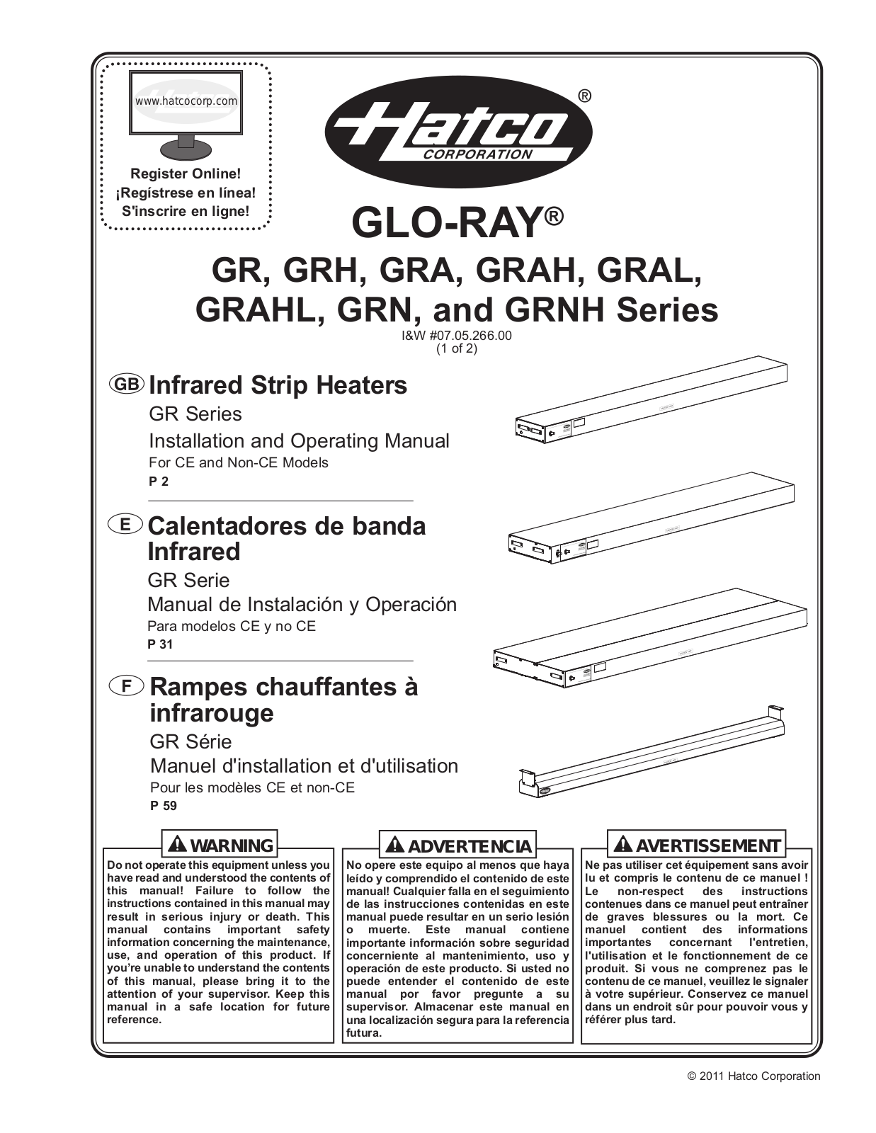 Hatco GRAHL-108D Installation Manual