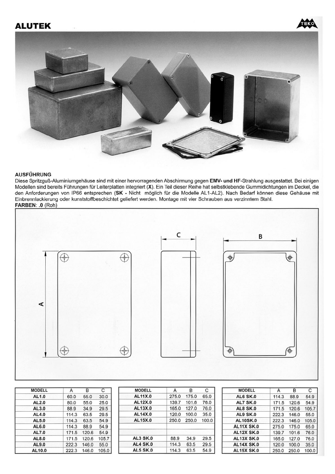 TEKO AL 3 Datasheet - ManualMachine.com