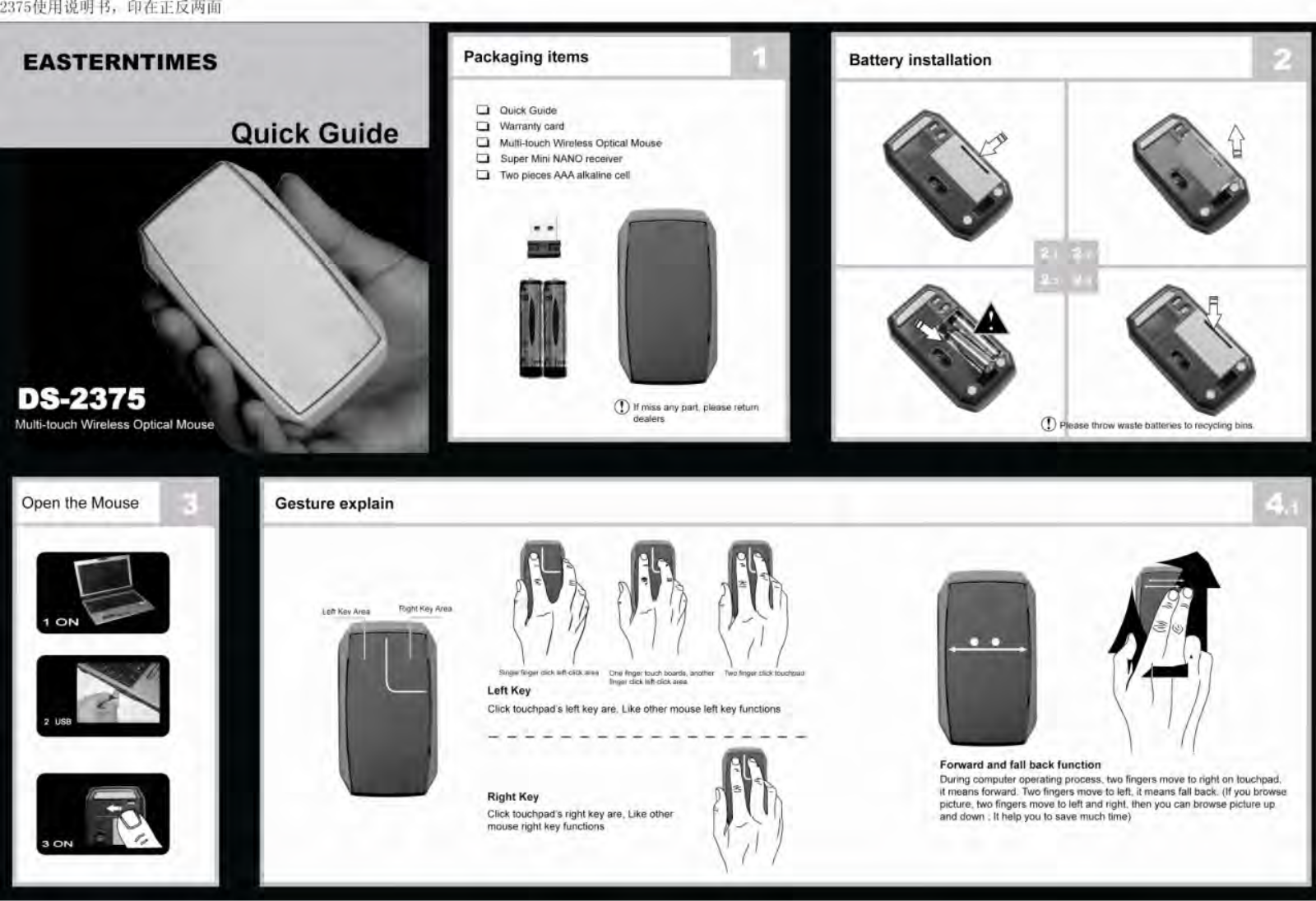 Eastern Times Technology DS 2375A User Manual