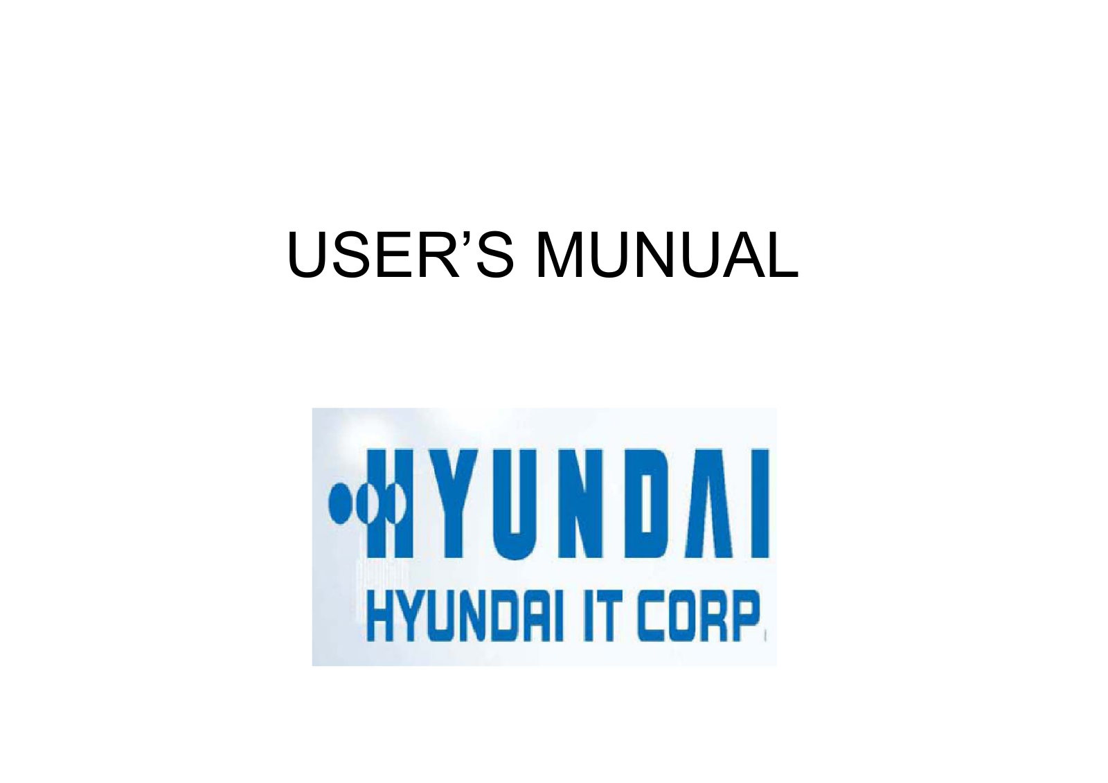 Hyundai IBT L22C0E020 User Manual