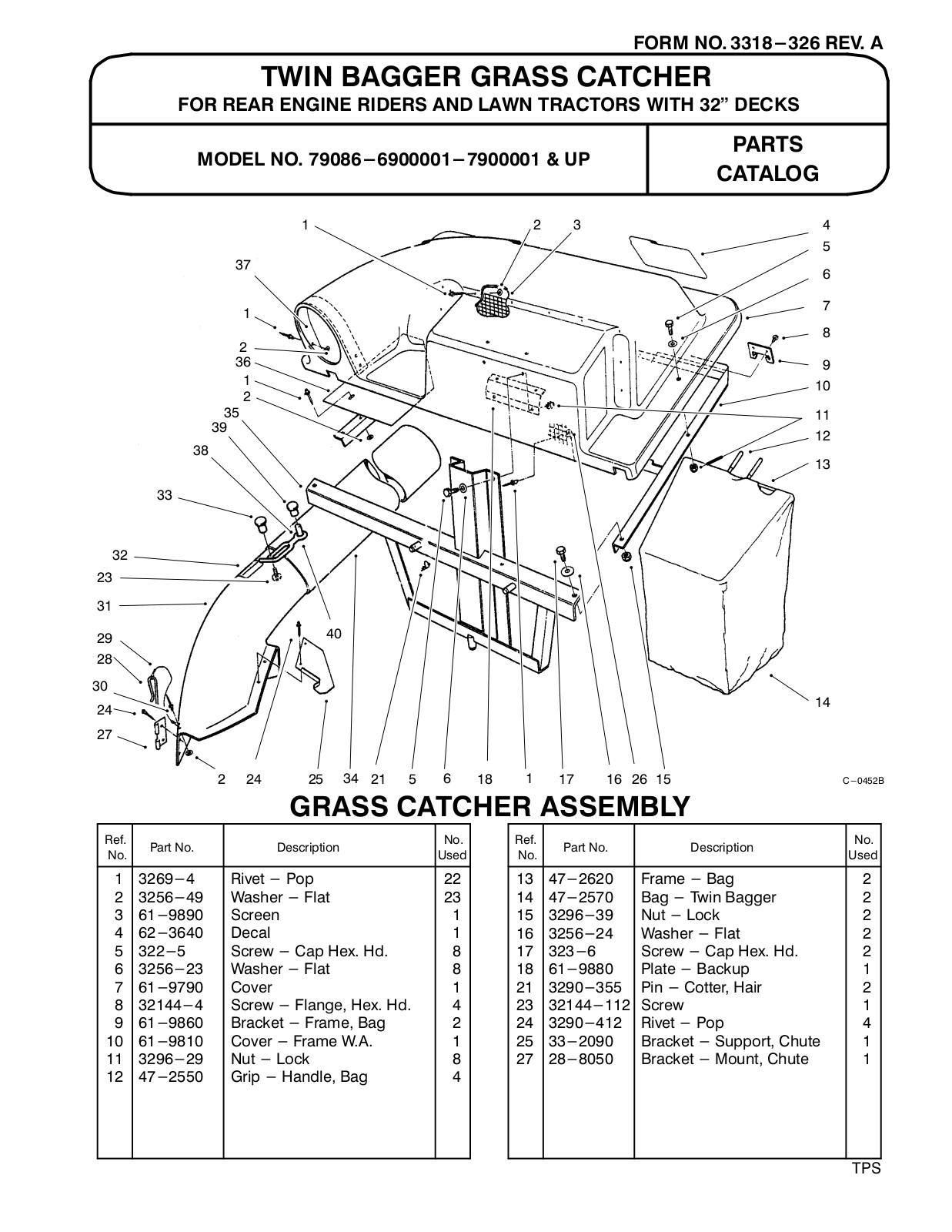 Toro 79086 Parts Catalogue