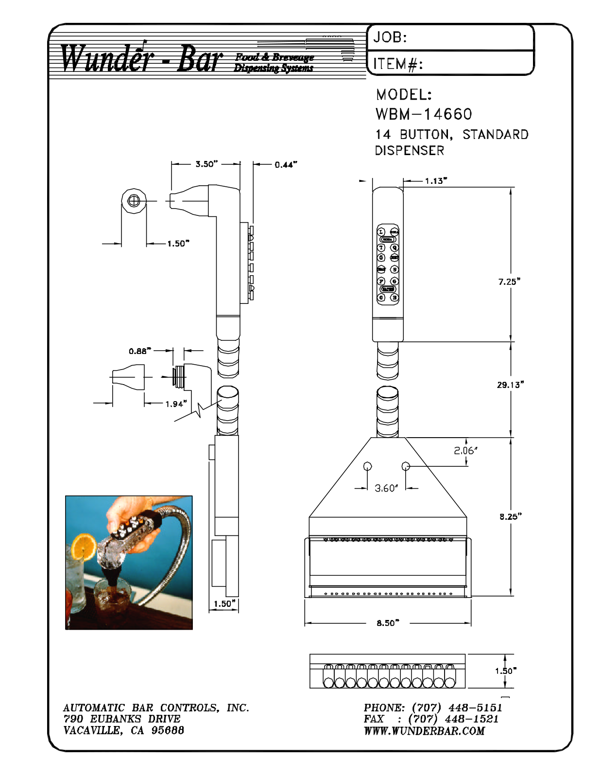 Wunder Bar WBM-14660 User Manual