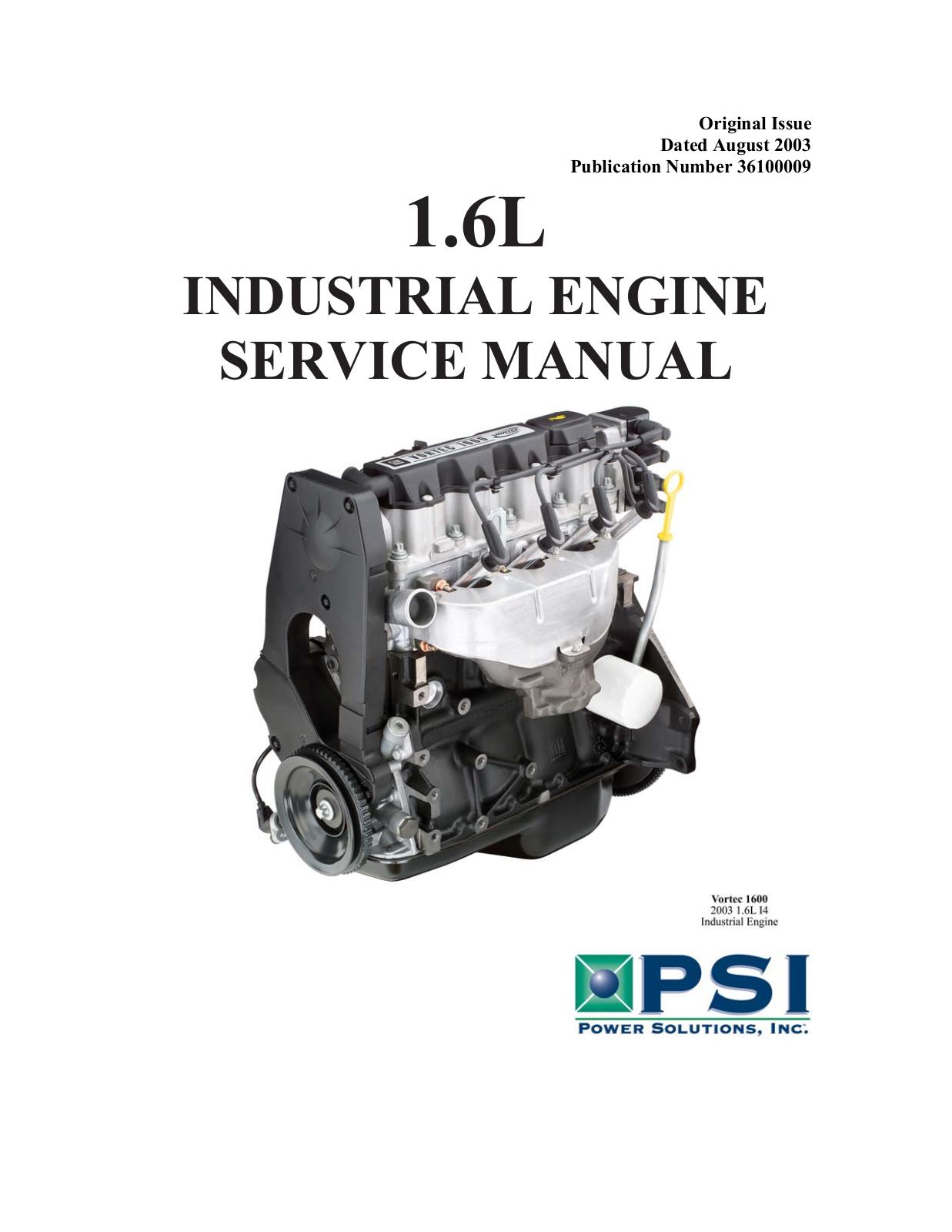 Vortec 1600 Service Manual