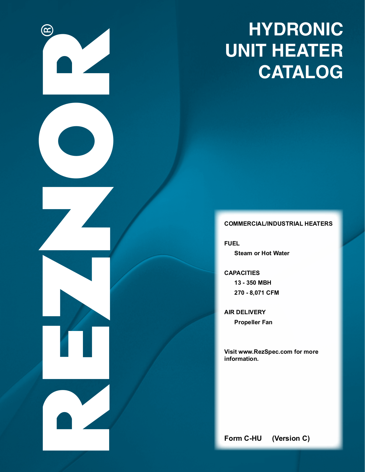 Reznor WS-175 User Manual