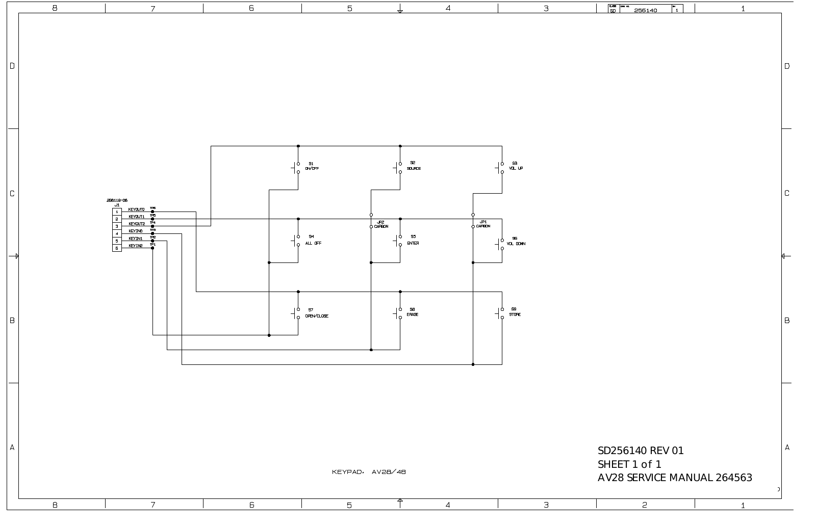 BOSE SD256140 1 1 01 Schematic