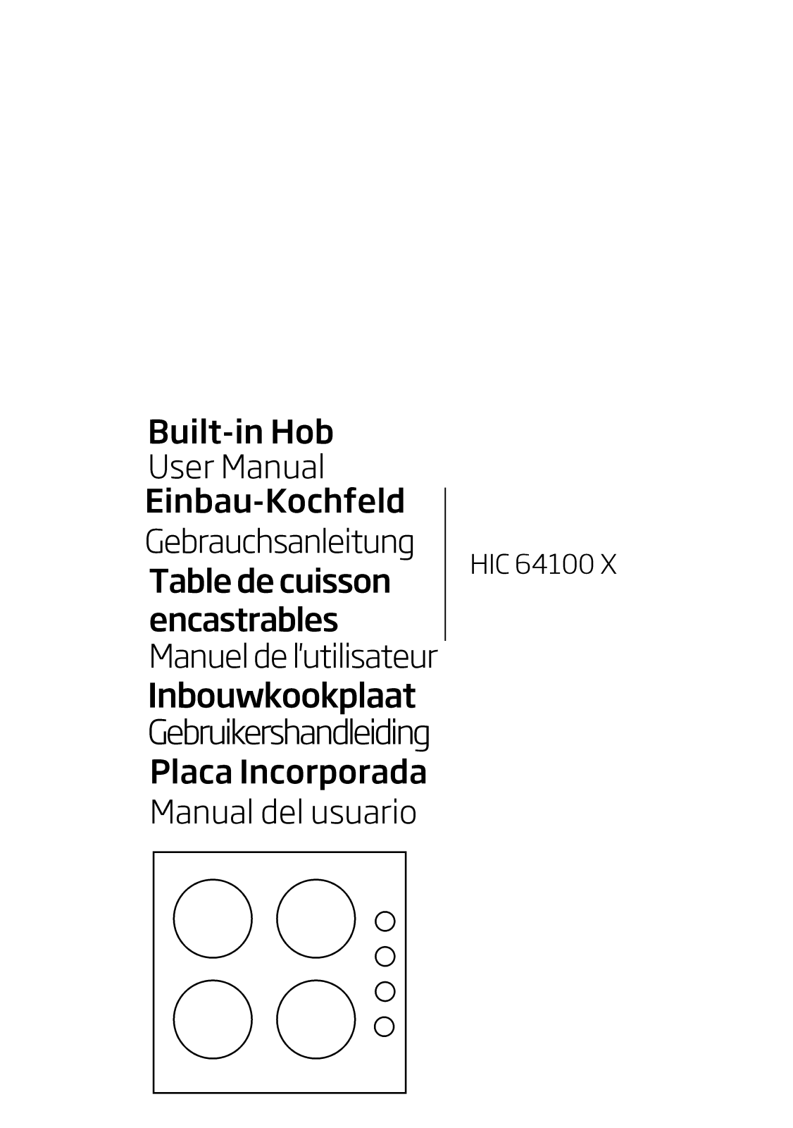 Beko HIC64100X User manual