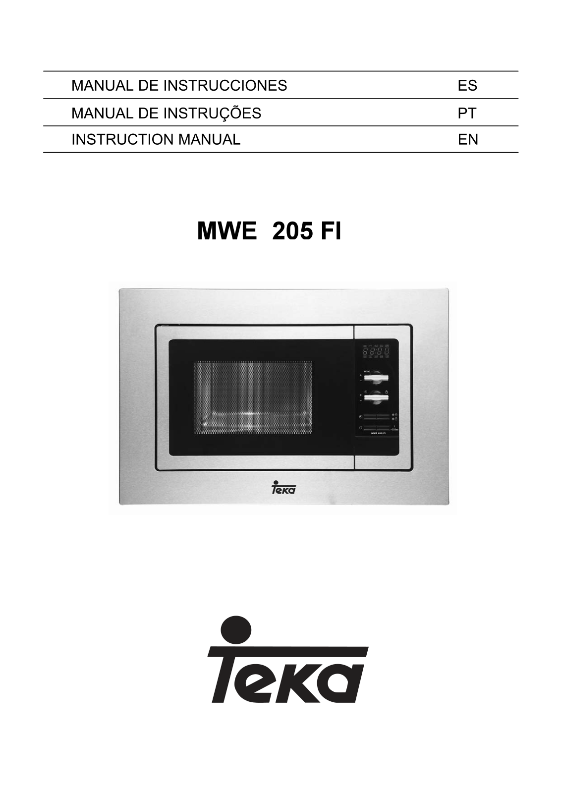 Teka MWE 205 FI User Manual