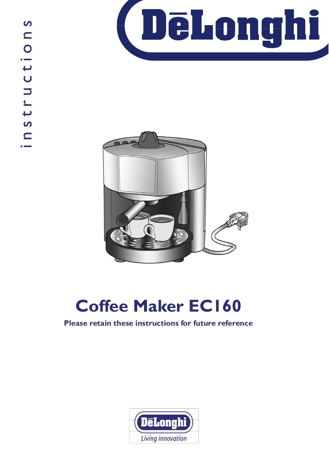 DeLonghi EC160 User Manual