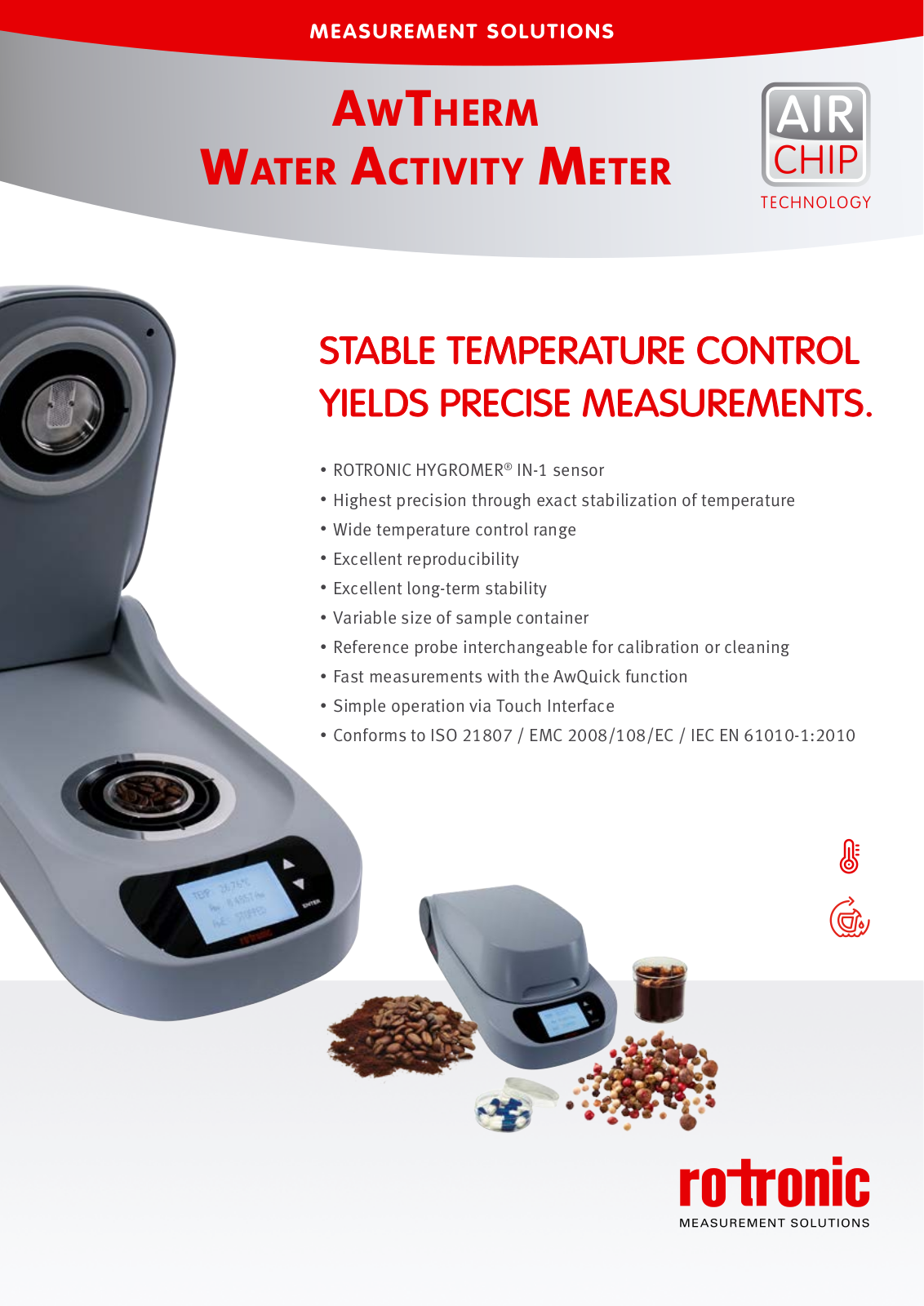 Rotronic AwTherm Specifications