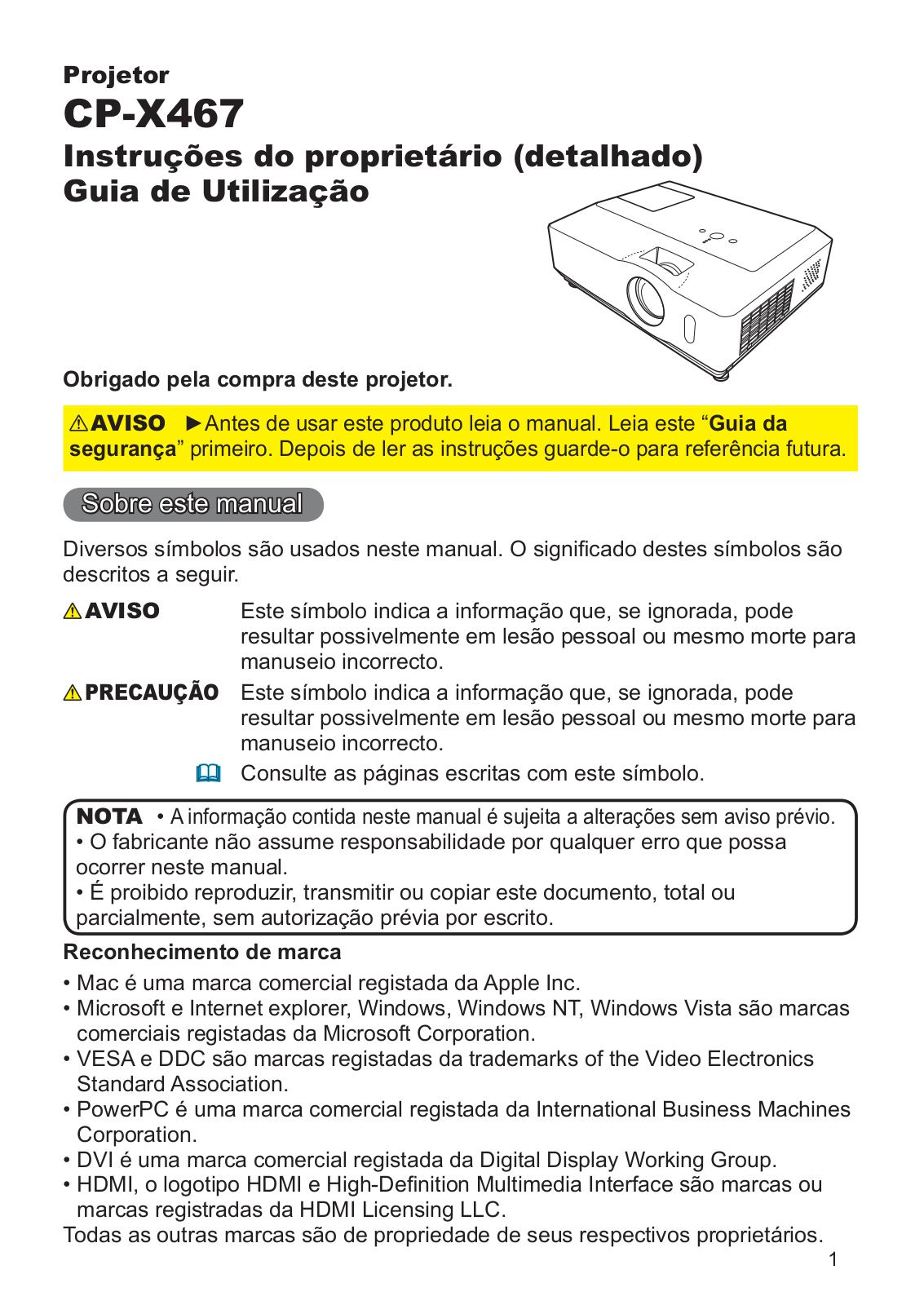 Hitachi CP-X467 User Manual