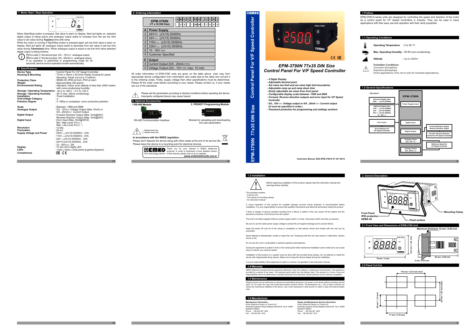 Emko EPM-3790 User guide