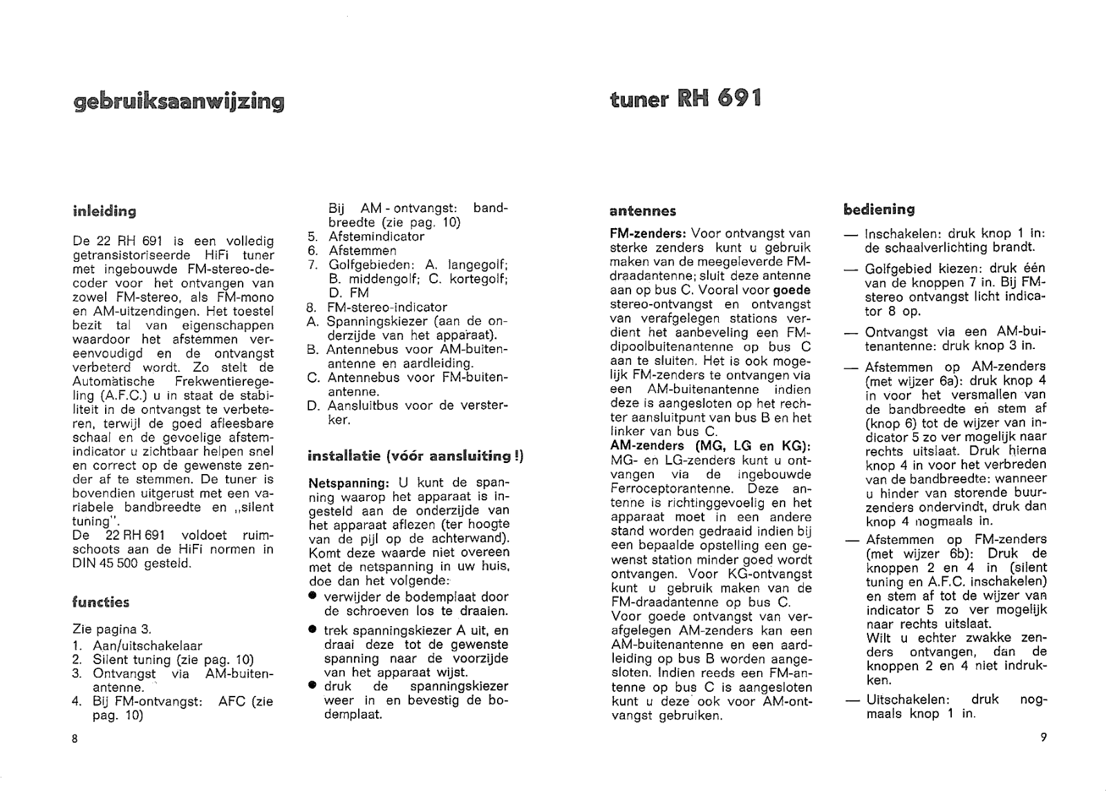 Philips 22-RH-691 Owners Manual