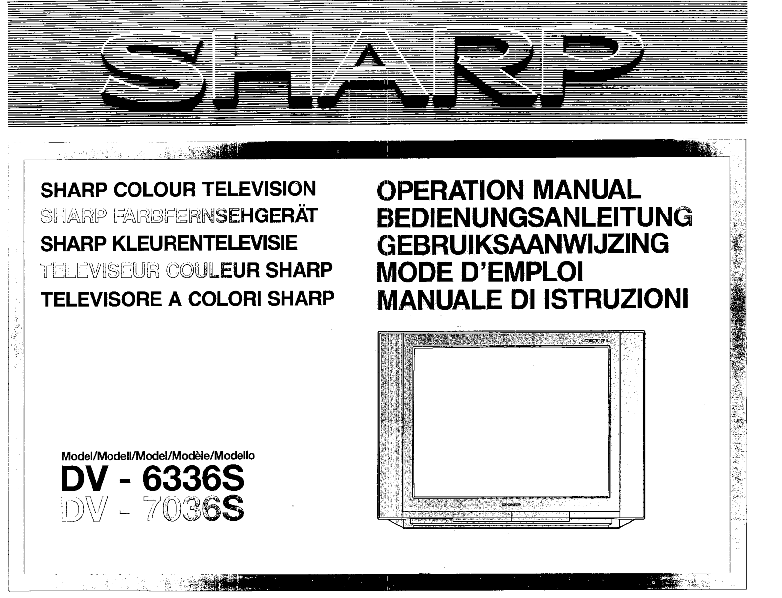 Sharp DV-7036S, DV-6336S User Manual