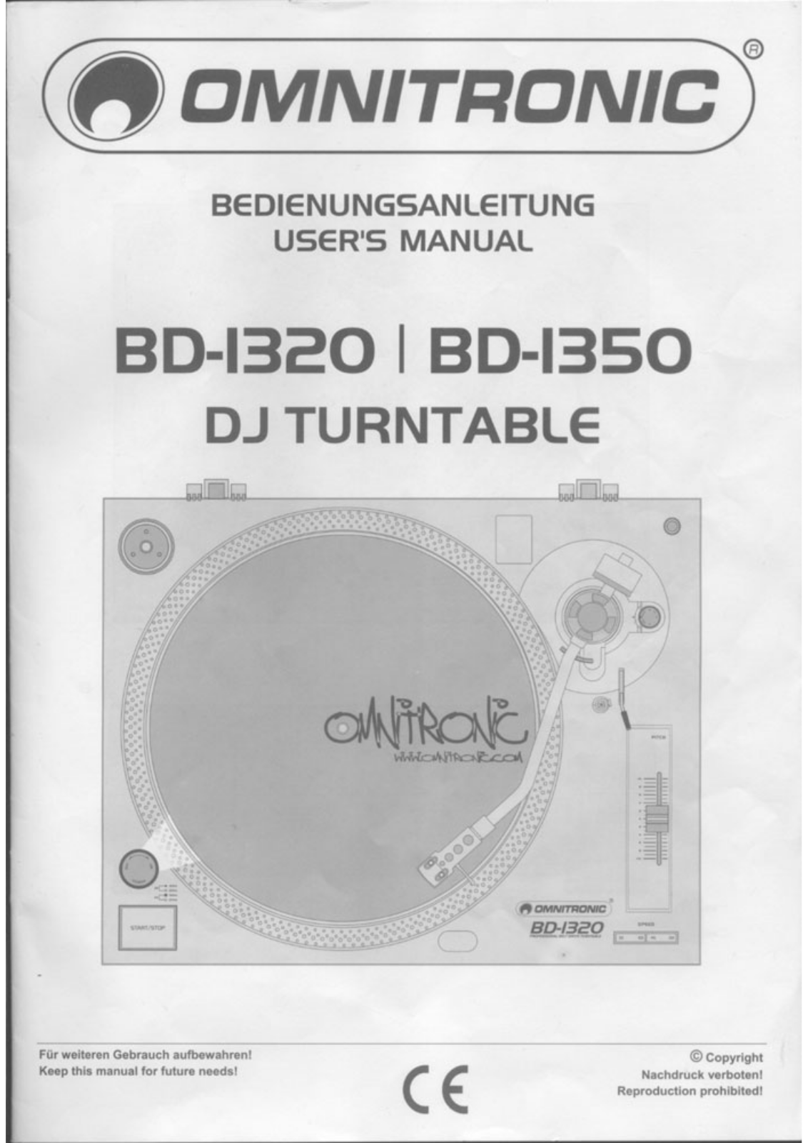 OMNITRONIC BD-1320 User Manual