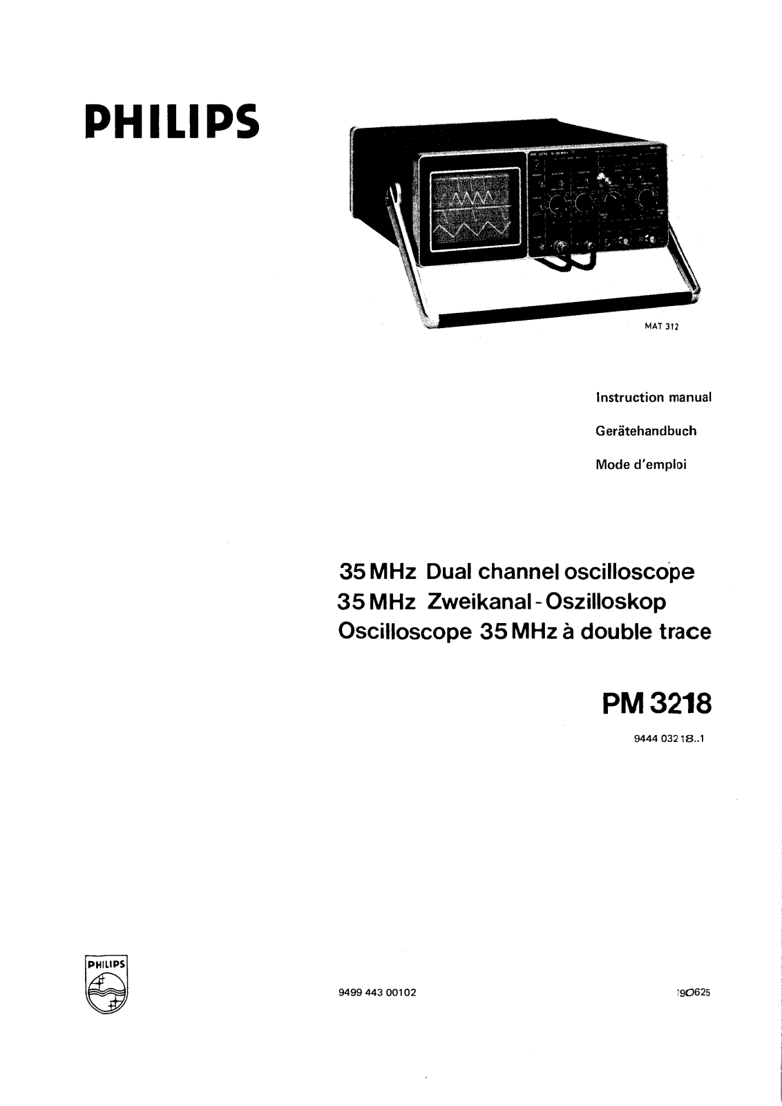 Philips PM-3218 Service Manual