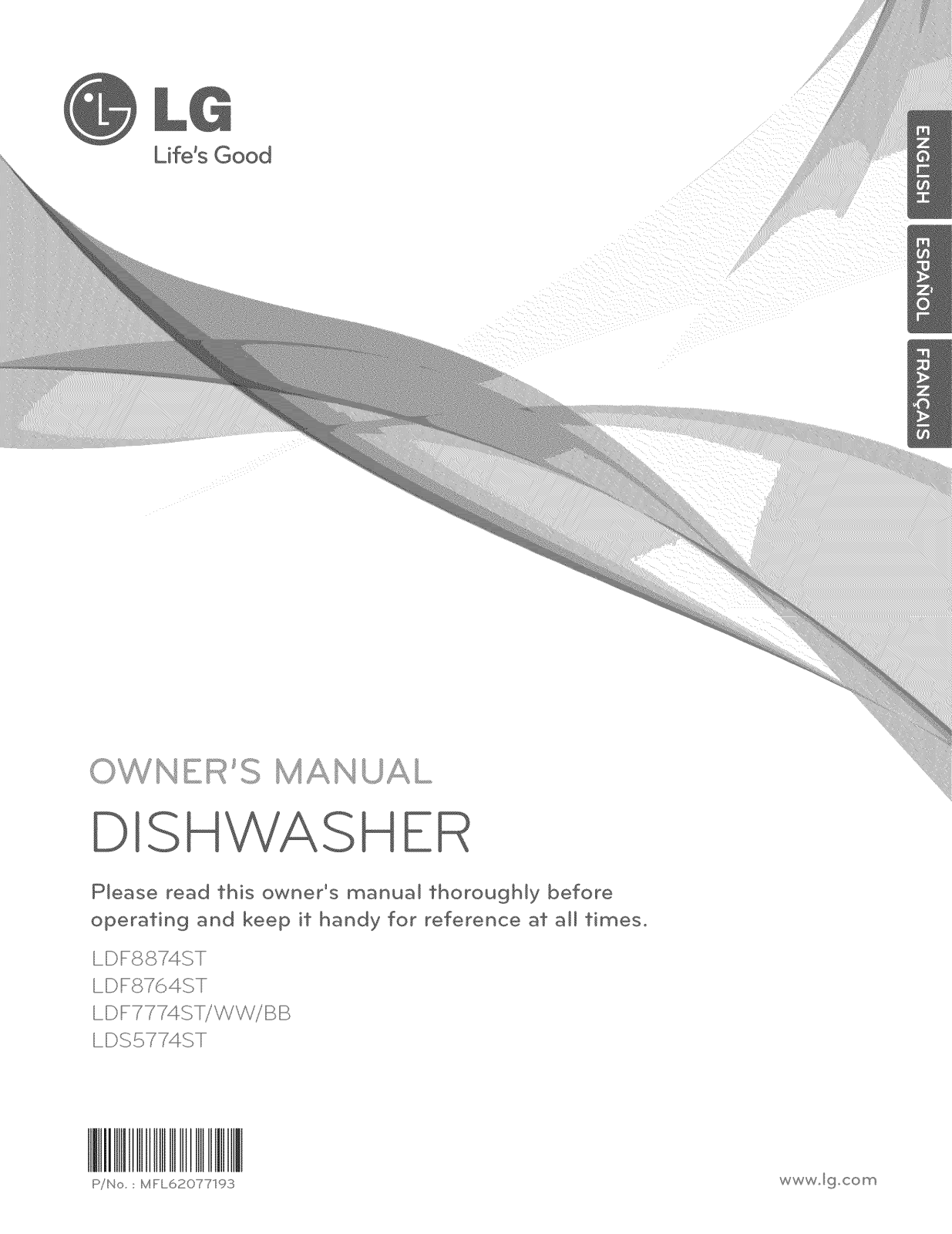 LG LDS5774ST, LDF8874ST, LDF8764ST, LDF7774ST, LDF7774BB Owner’s Manual