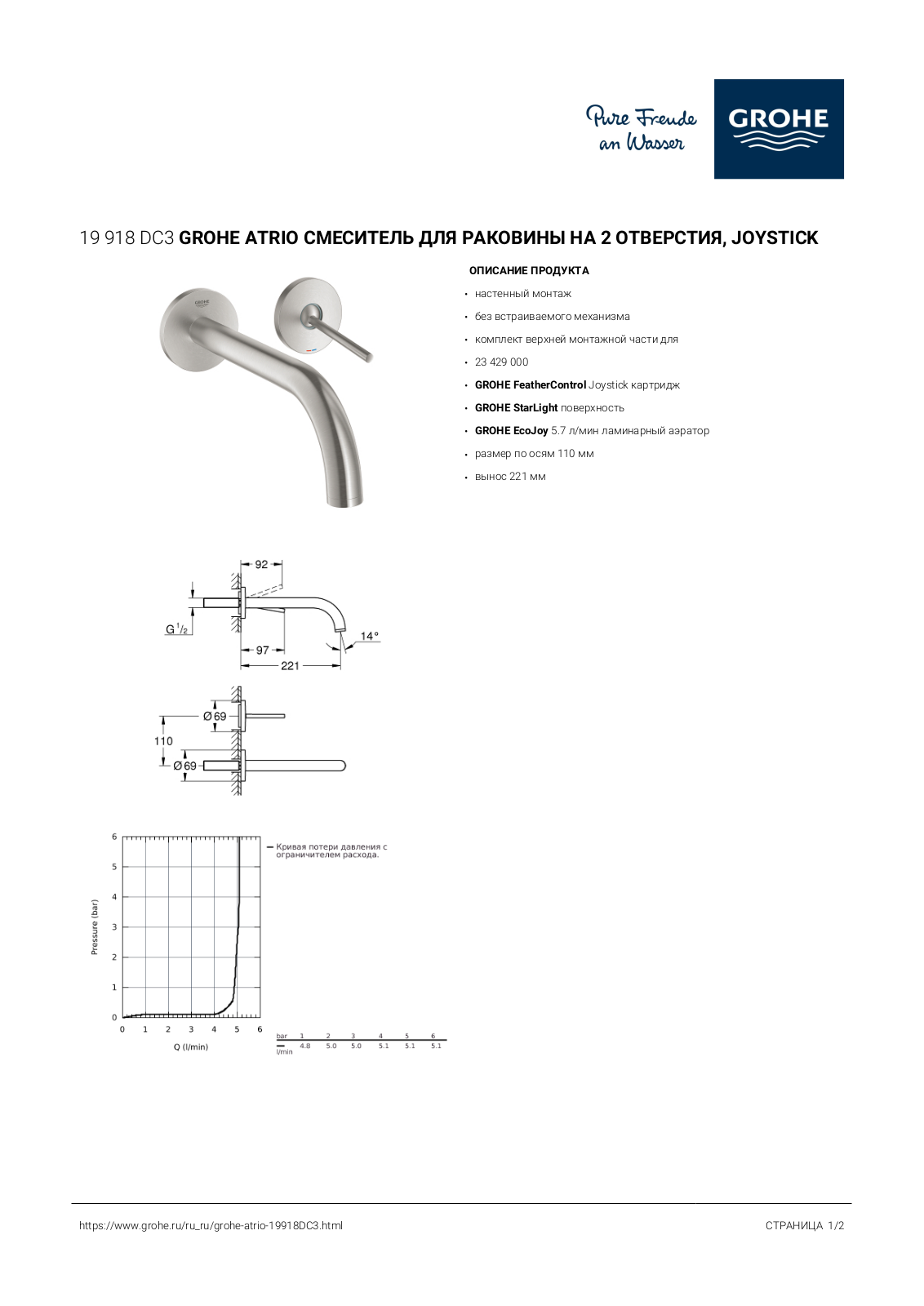 Grohe 19918DC3 User guide