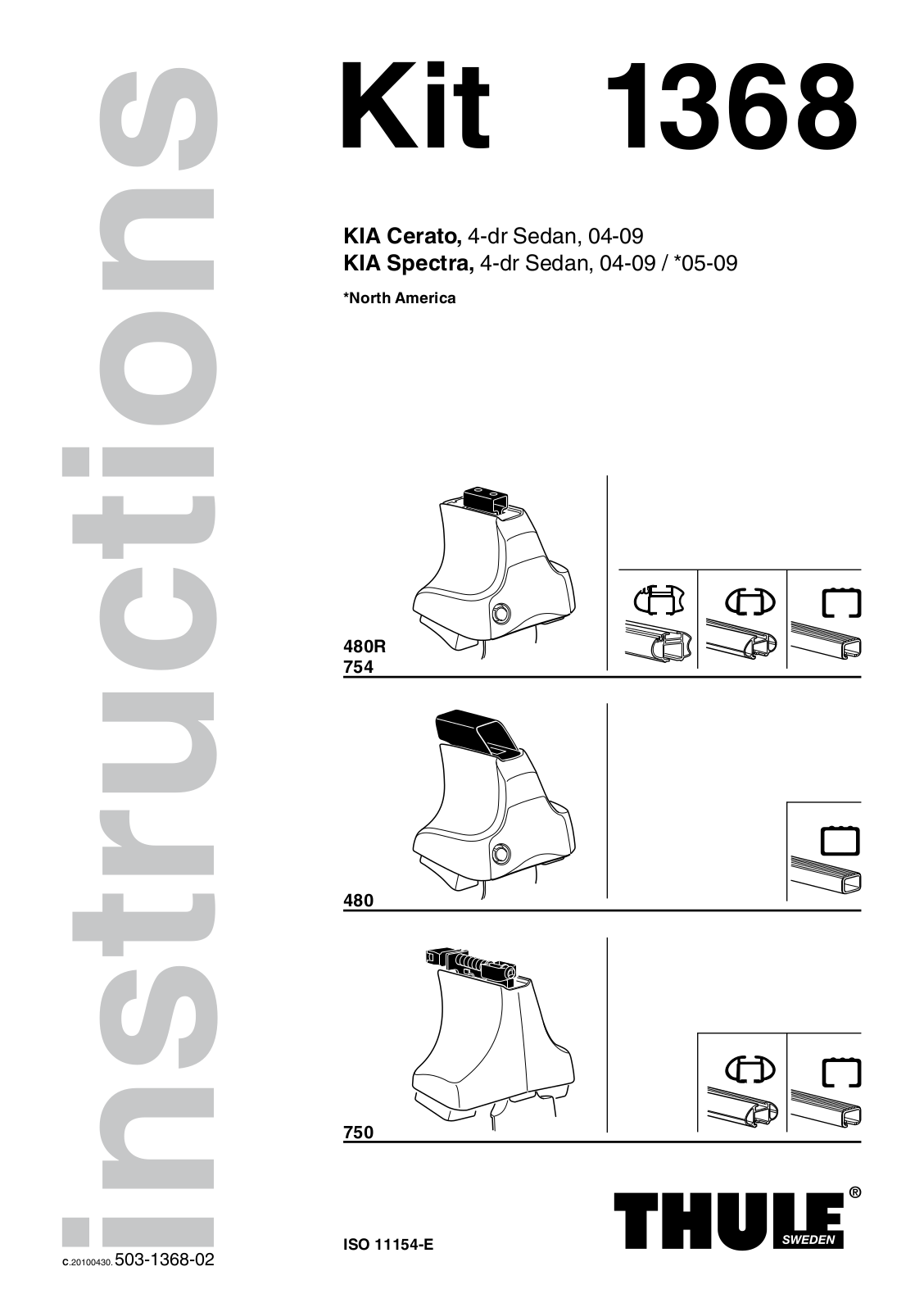 Thule 1368 Instructions Manual - ManualMachine.com
