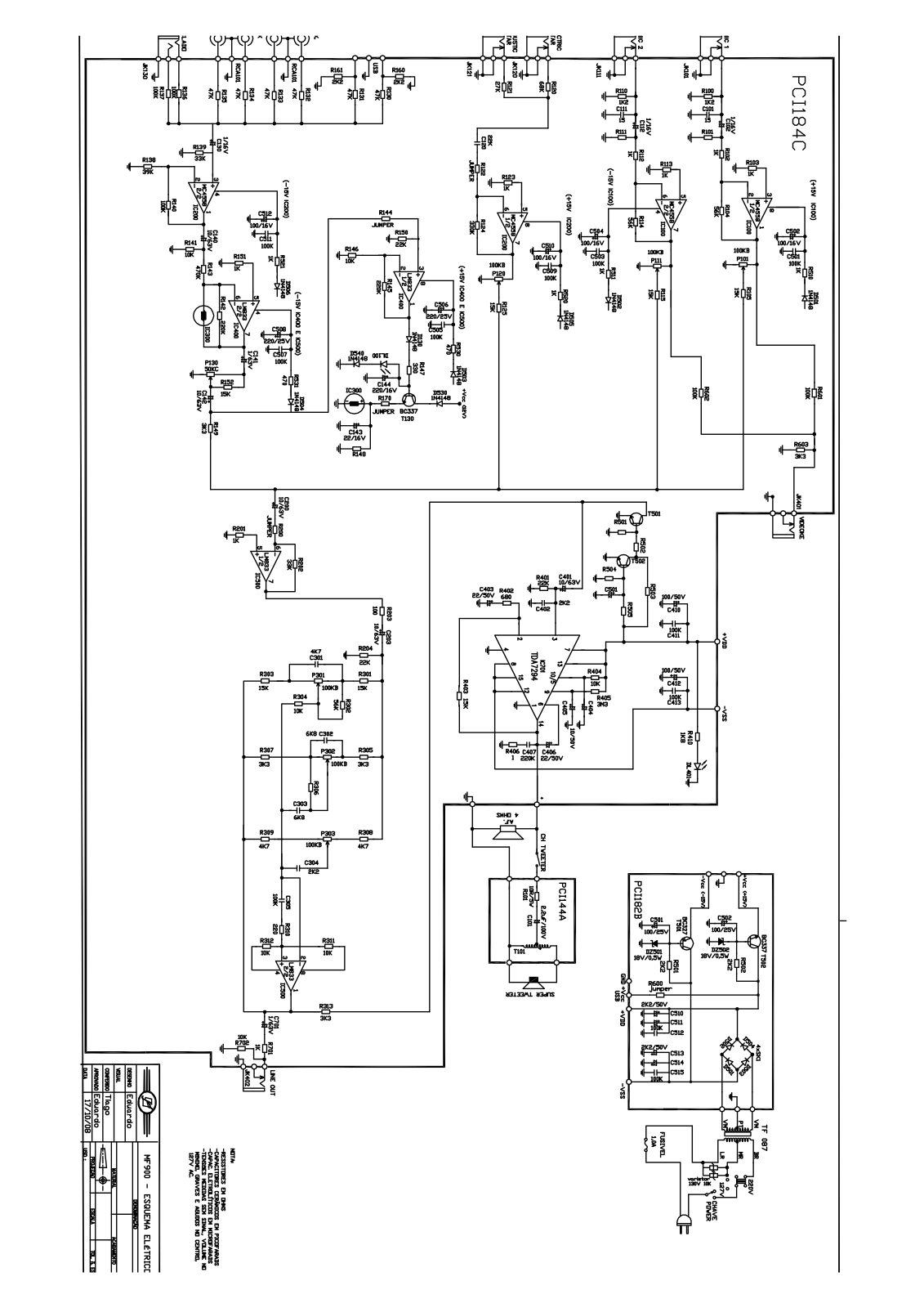 FRAHM MF900 Schematic