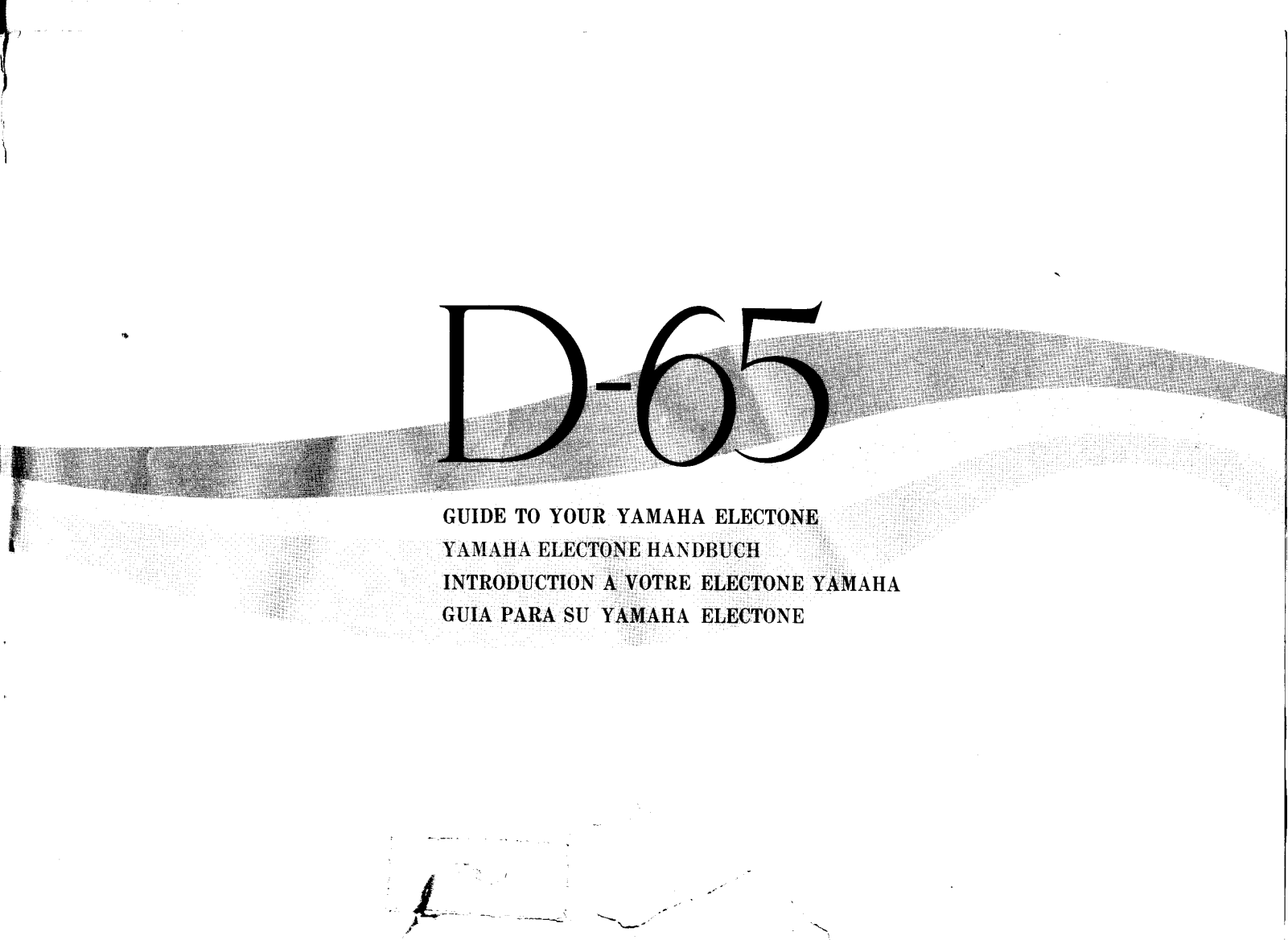 YAMAHA D65 User Manual