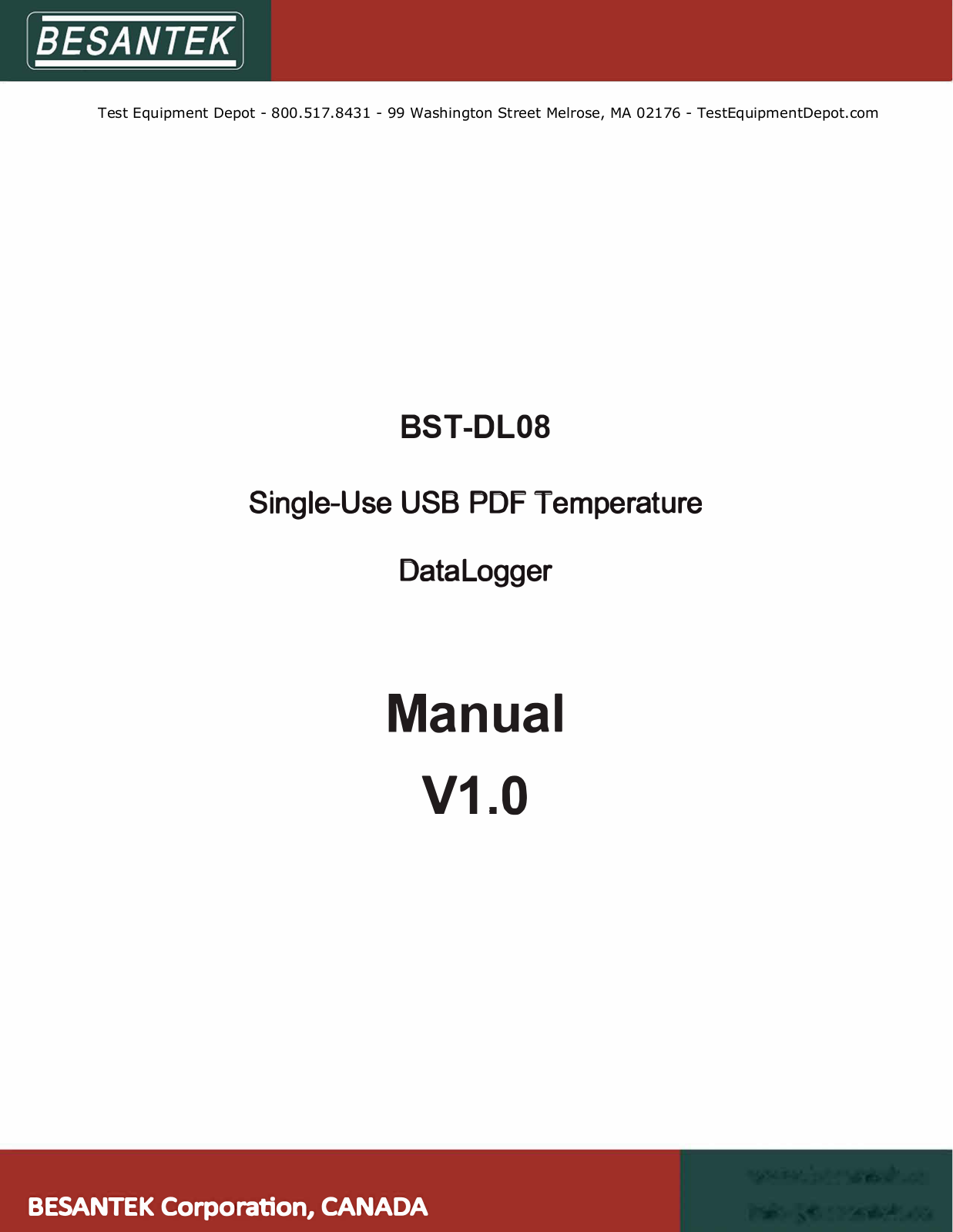 Besantek BST-DL08 User Manual