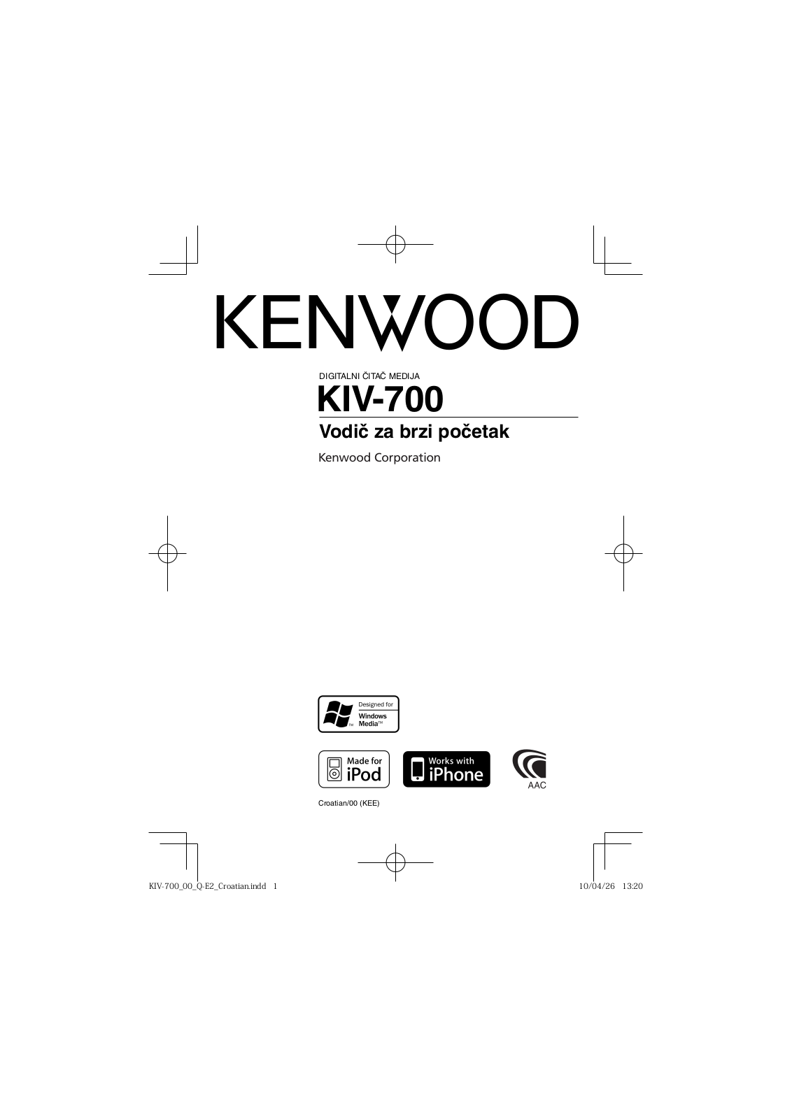 Kenwood KIV-700 User Manual