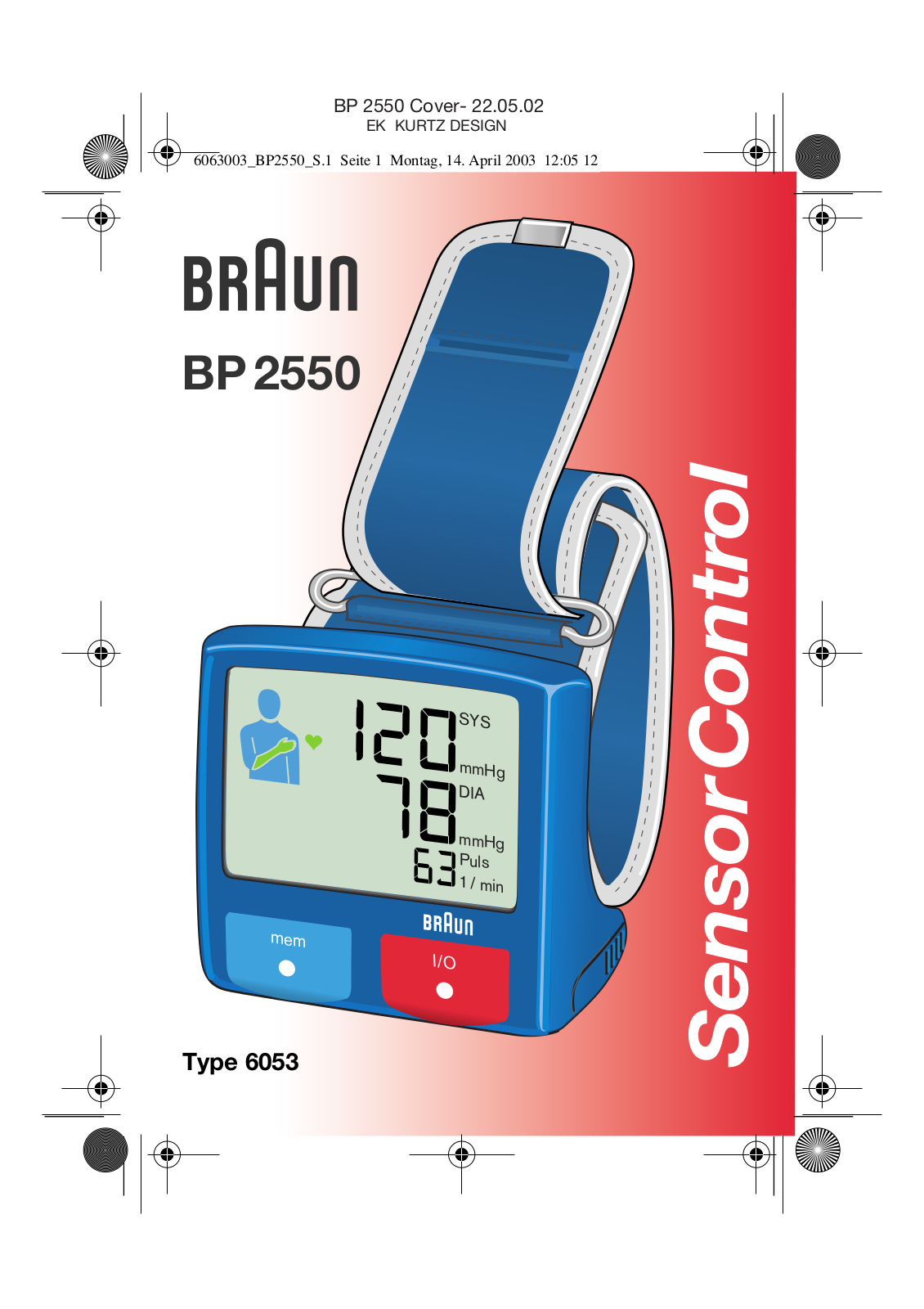 Braun BP 2550 User Manual