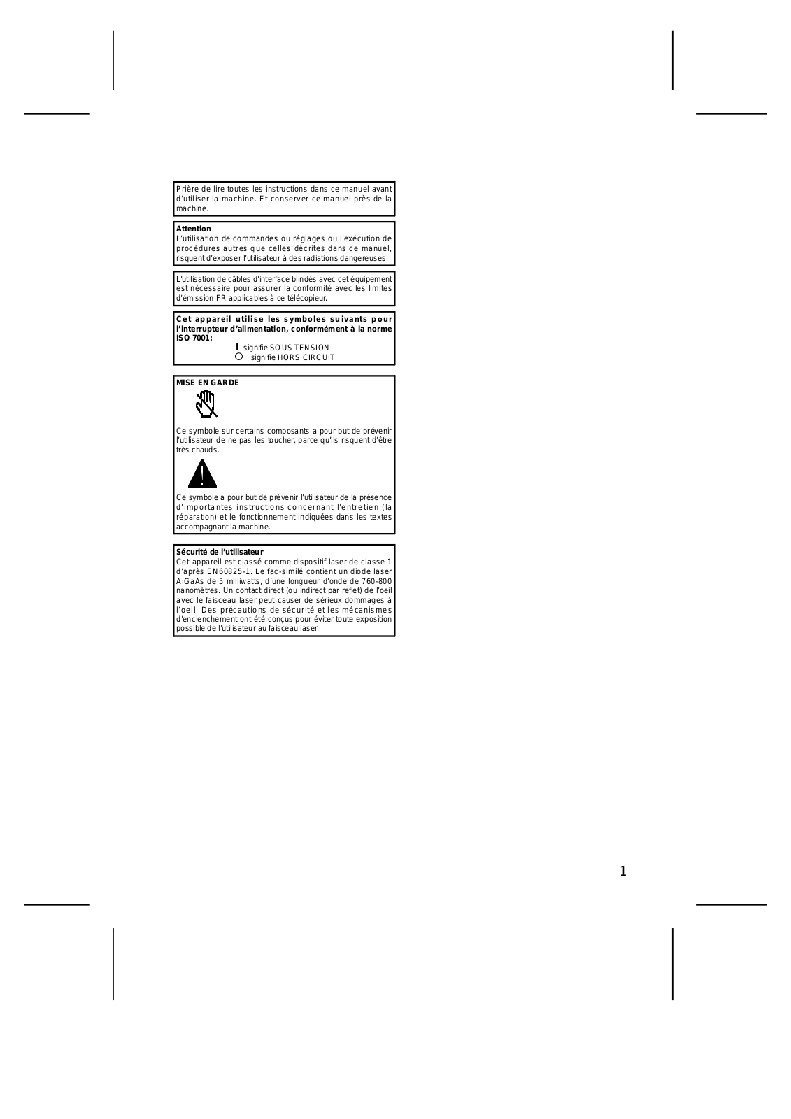 Ricoh FX10 User Manual