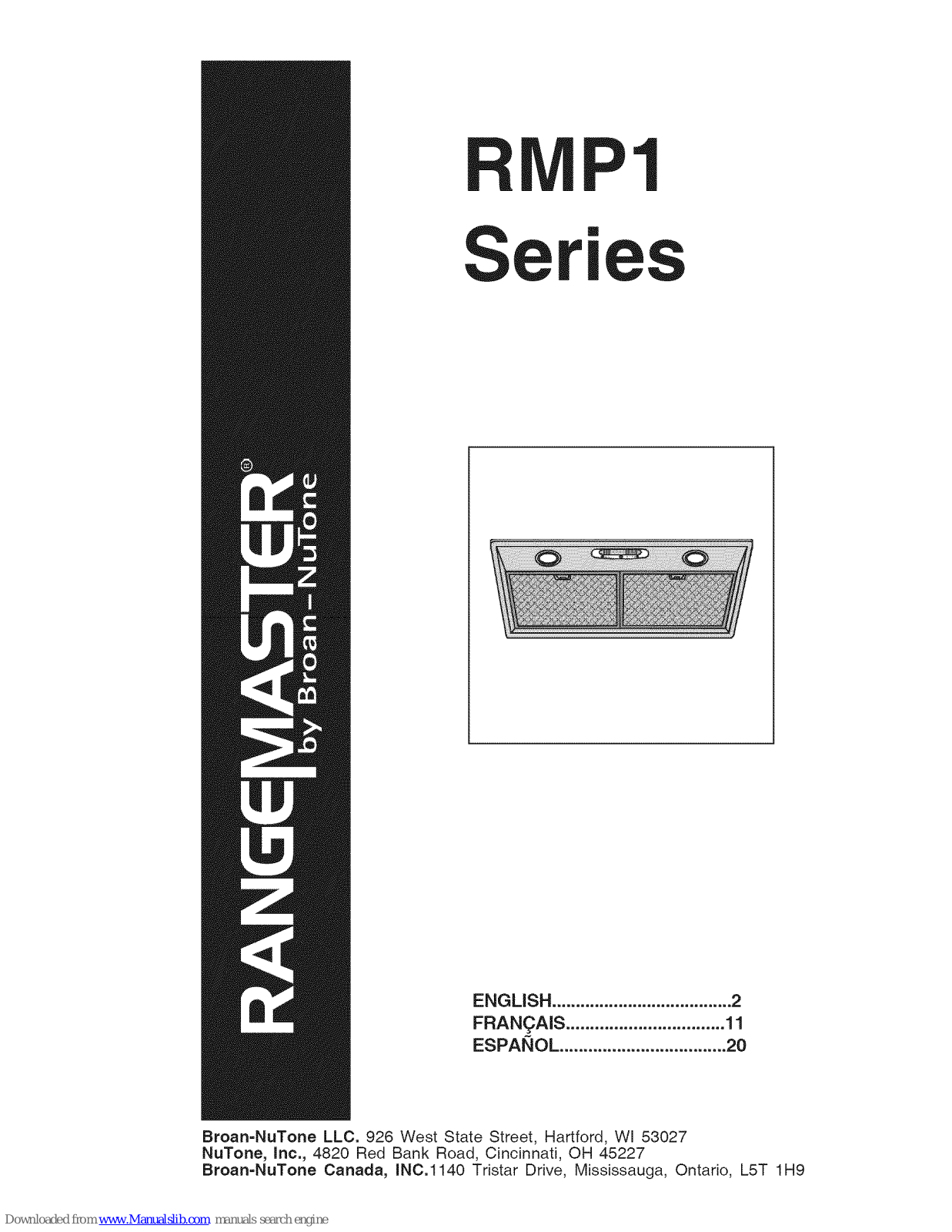 Rangemaster RM61000EX, RMP1 Instructions Manual - ManualMachine.com
