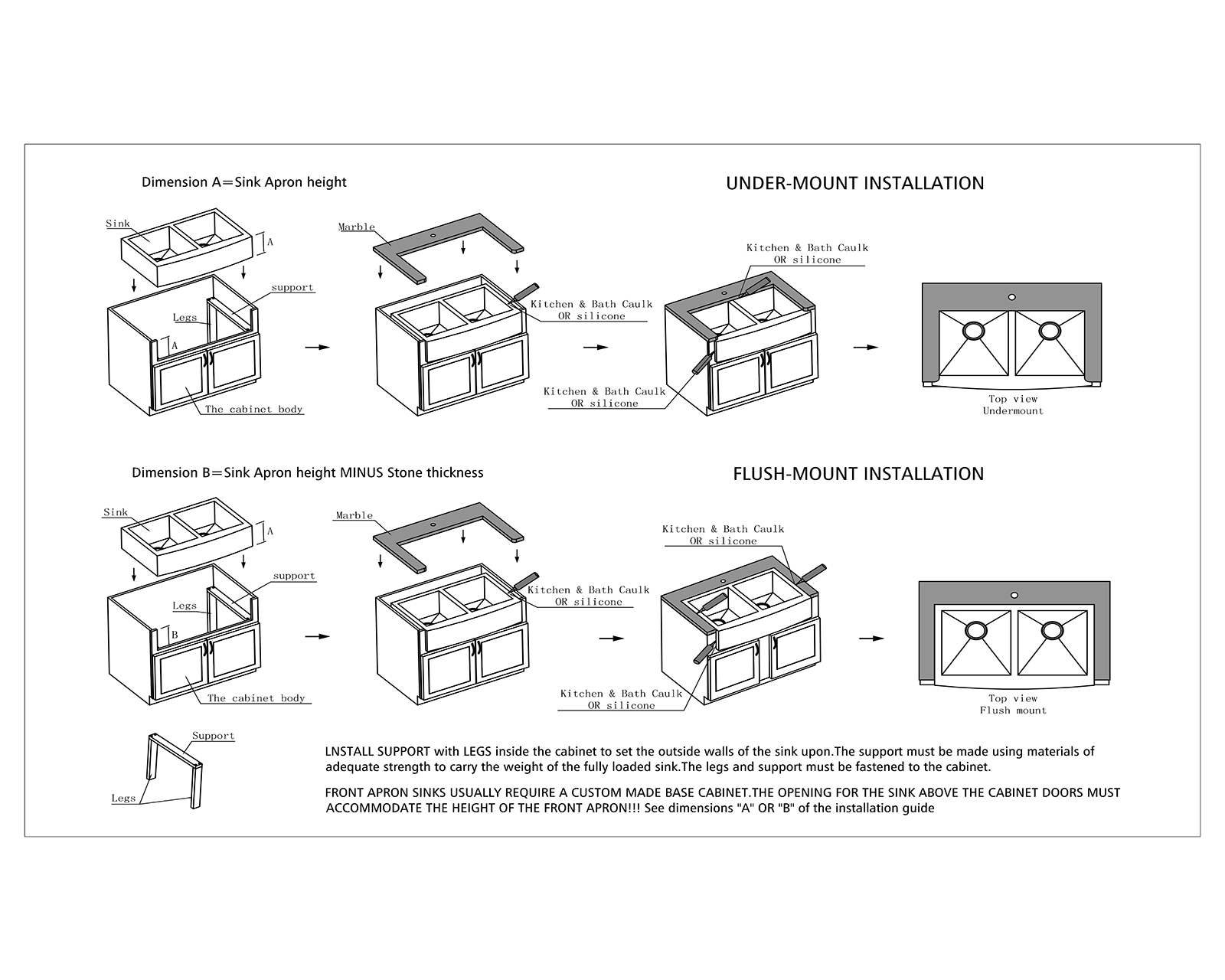 Water Creation SSAD3322C, SSAD3322B16, SSAS3022A16, SSAD3622B16, SSSAD3322B16 User Manual