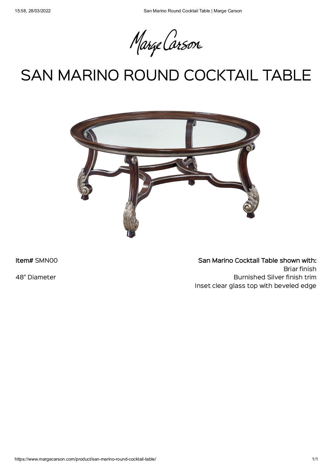Marge Carson CNMC1247 Specifications - ManualMachine.com