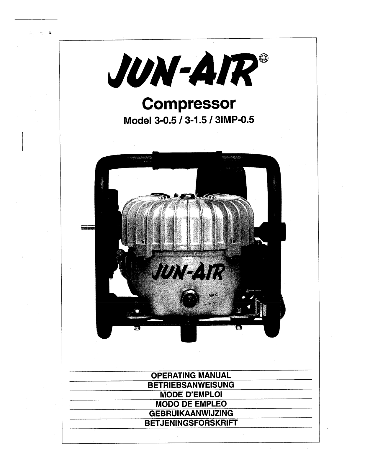 Jun-Air 3 Dental Compressor Service manual