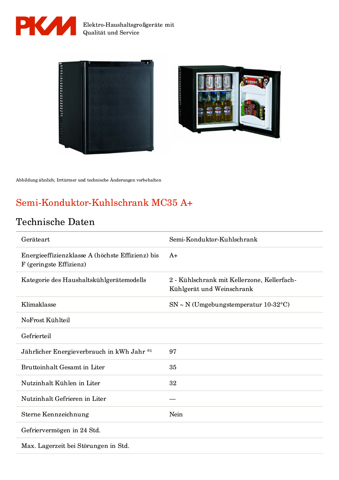 PKM MC35 User Manual