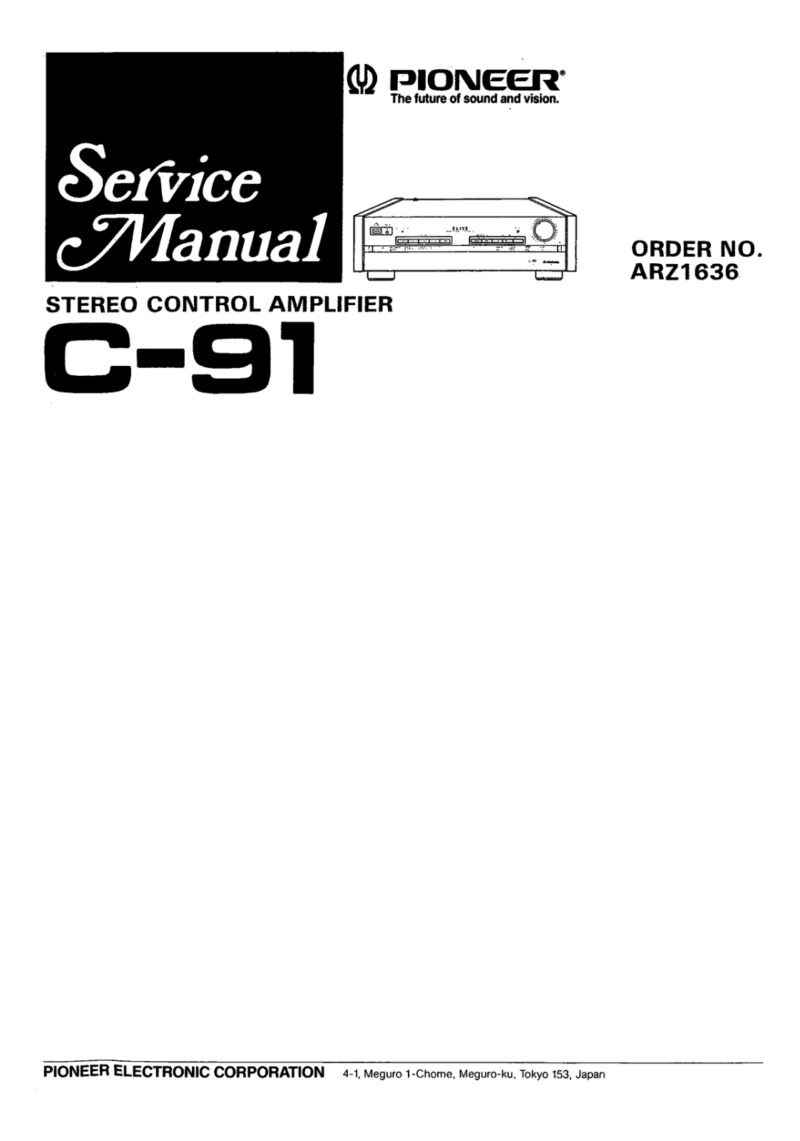 Pioneer C-91 Service manual