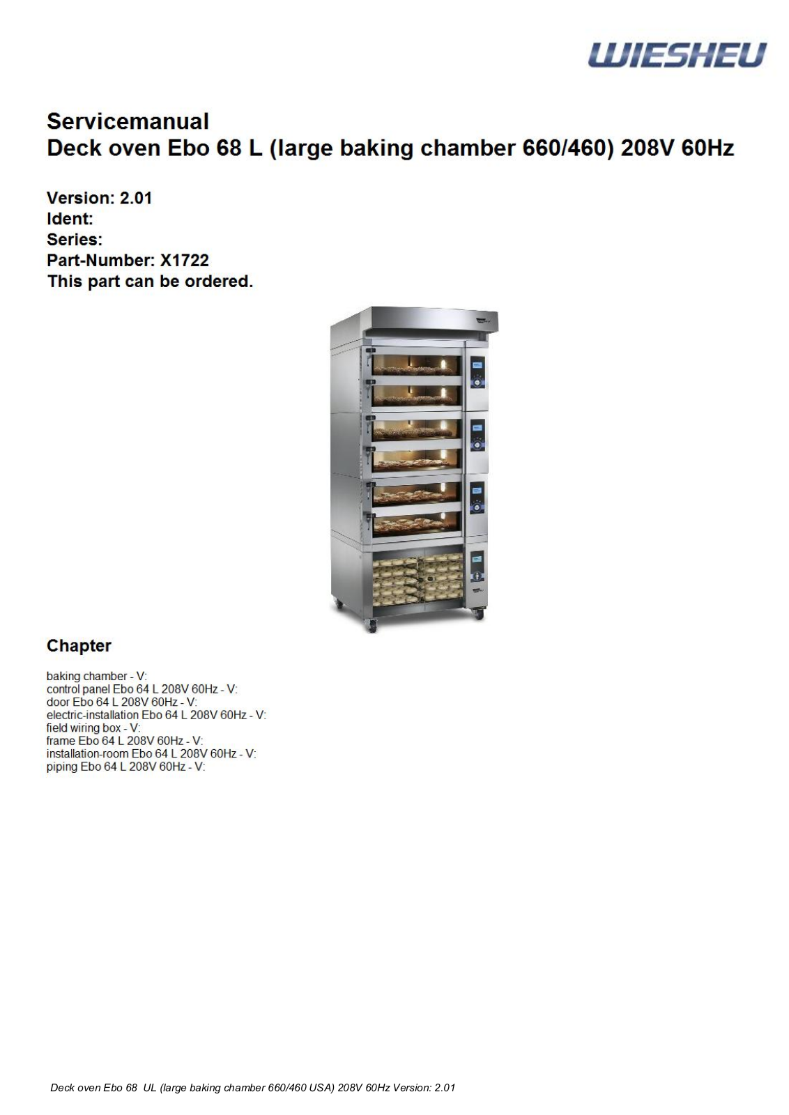 WIESHEU EBO 68 L Parts List