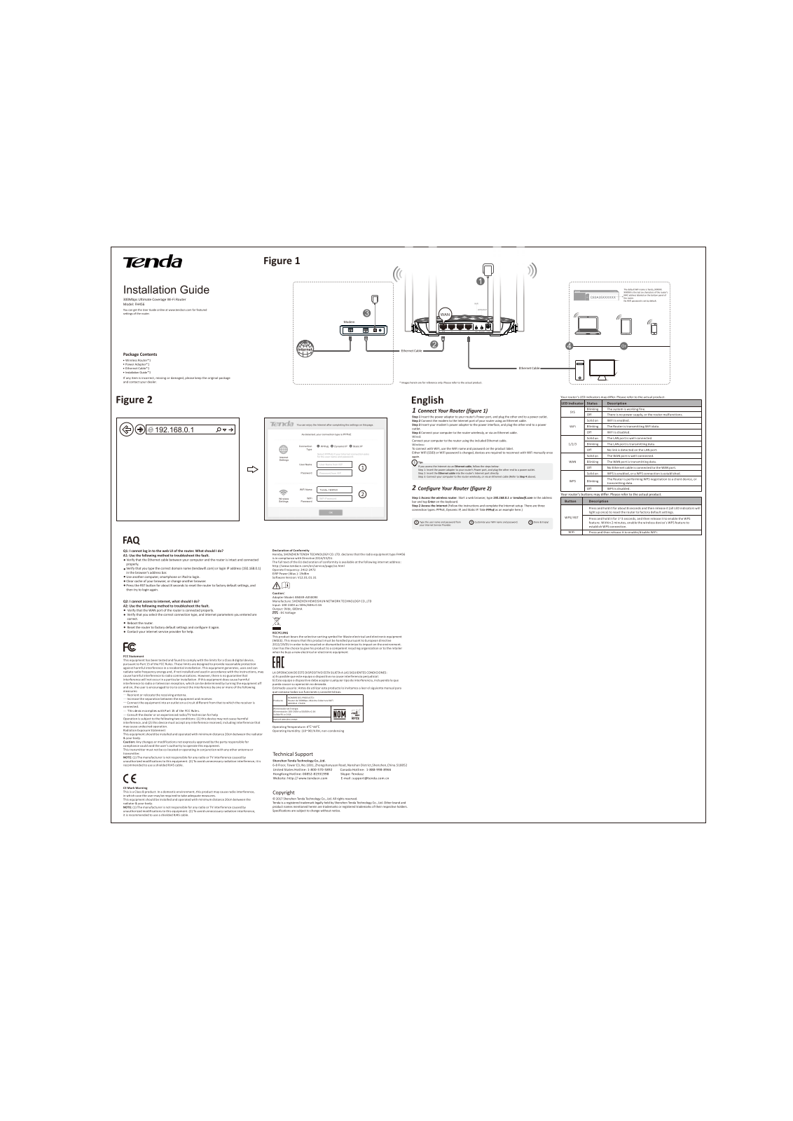 TENDA TECHNOLOGY FH456 16 User Manual