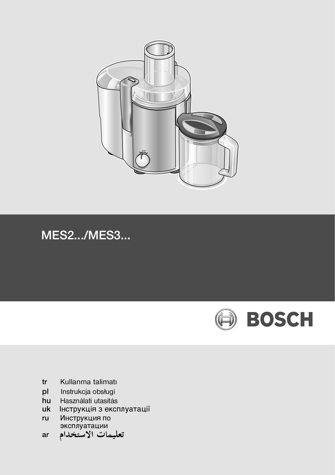 Bosch MES 3000 User guide