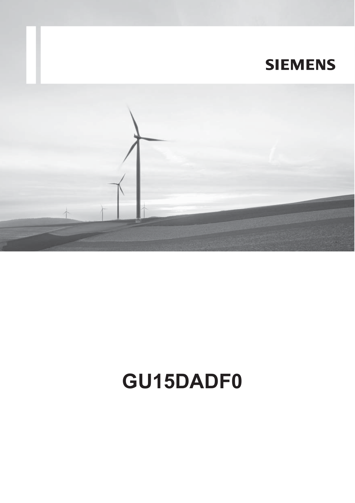 Siemens GU15DADF0 User Manual