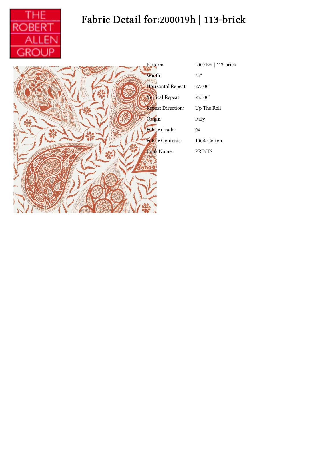 Duralee CRAL6777 Specifications - ManualMachine.com