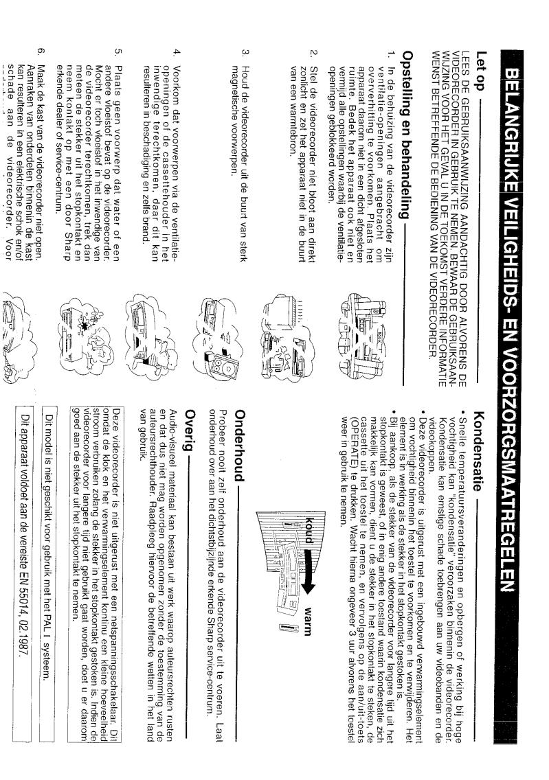 SHARP VC-A50SM User Manual