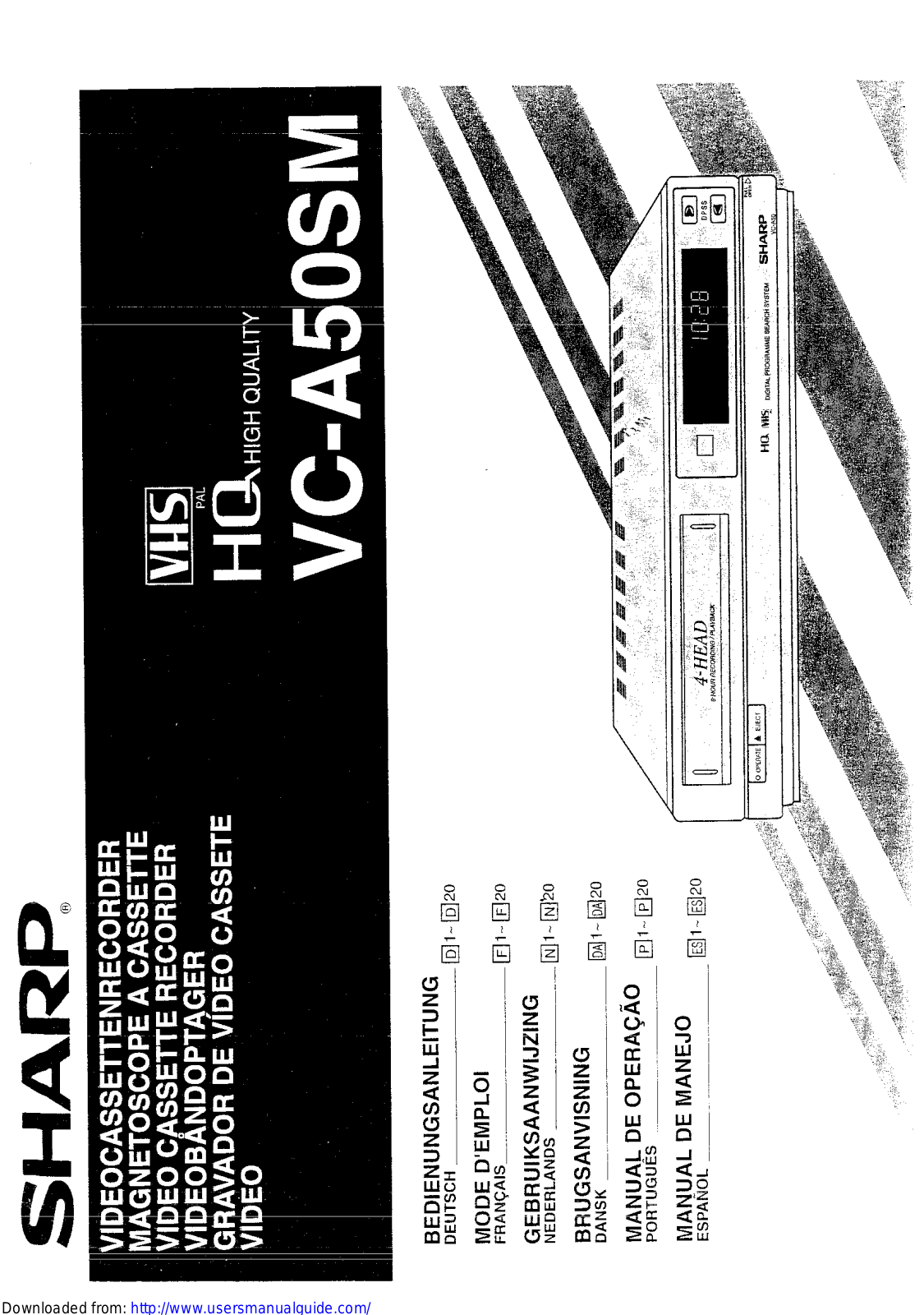 SHARP VC-A50SM User Manual